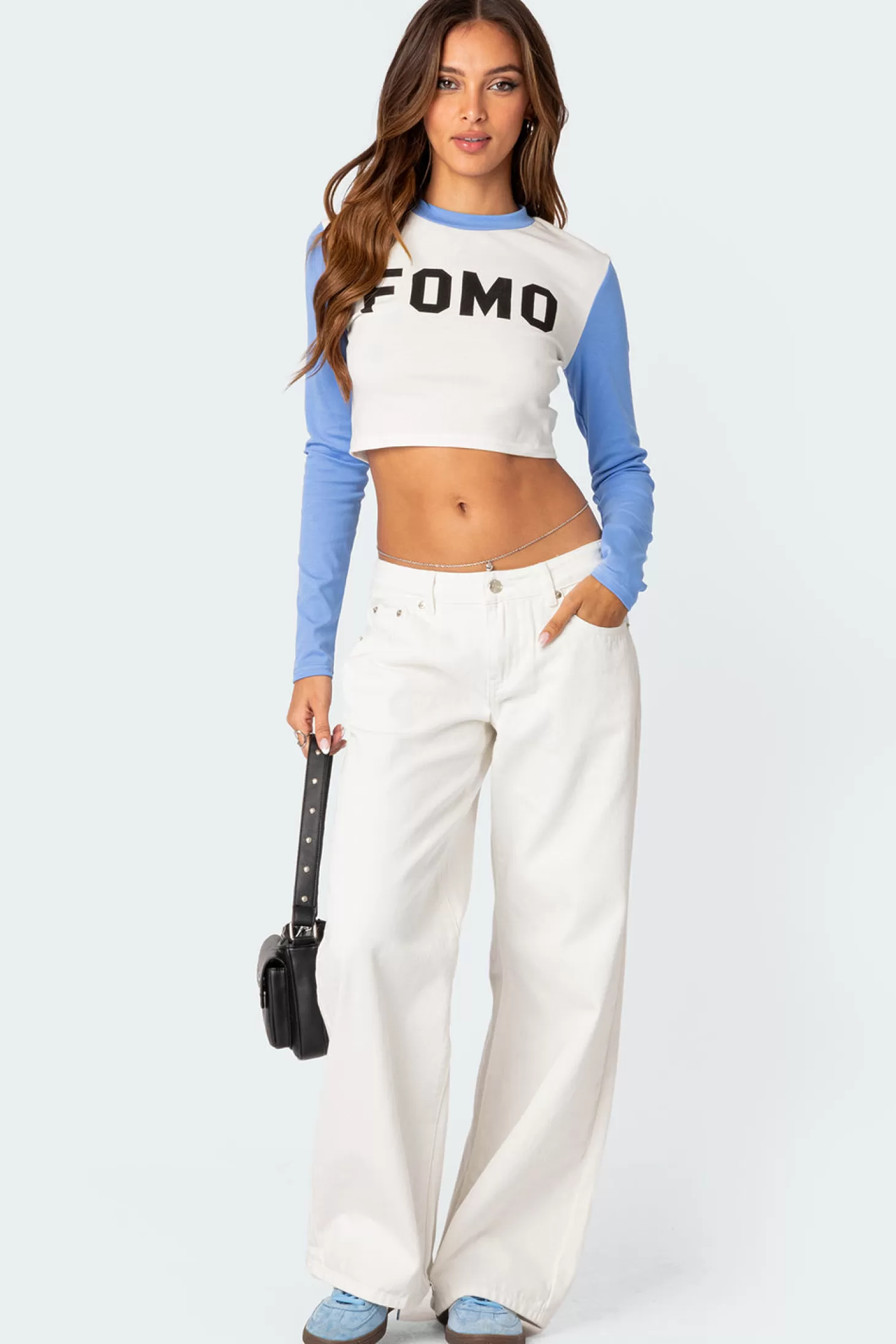 edikted Fomo Long Sleeved T-Shirt* Crop Tops | T-Shirts