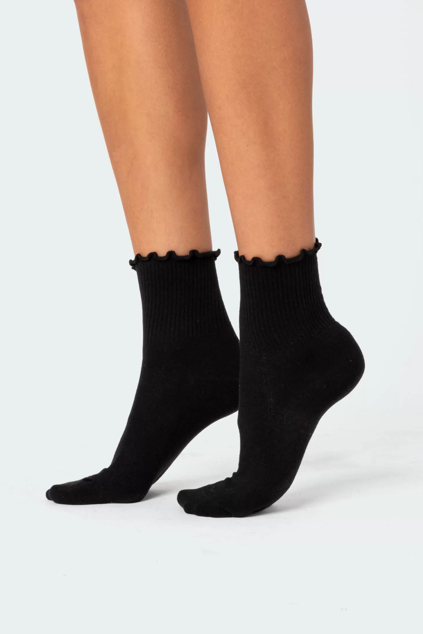 edikted Frilled Hem Socks* Socks & Tights