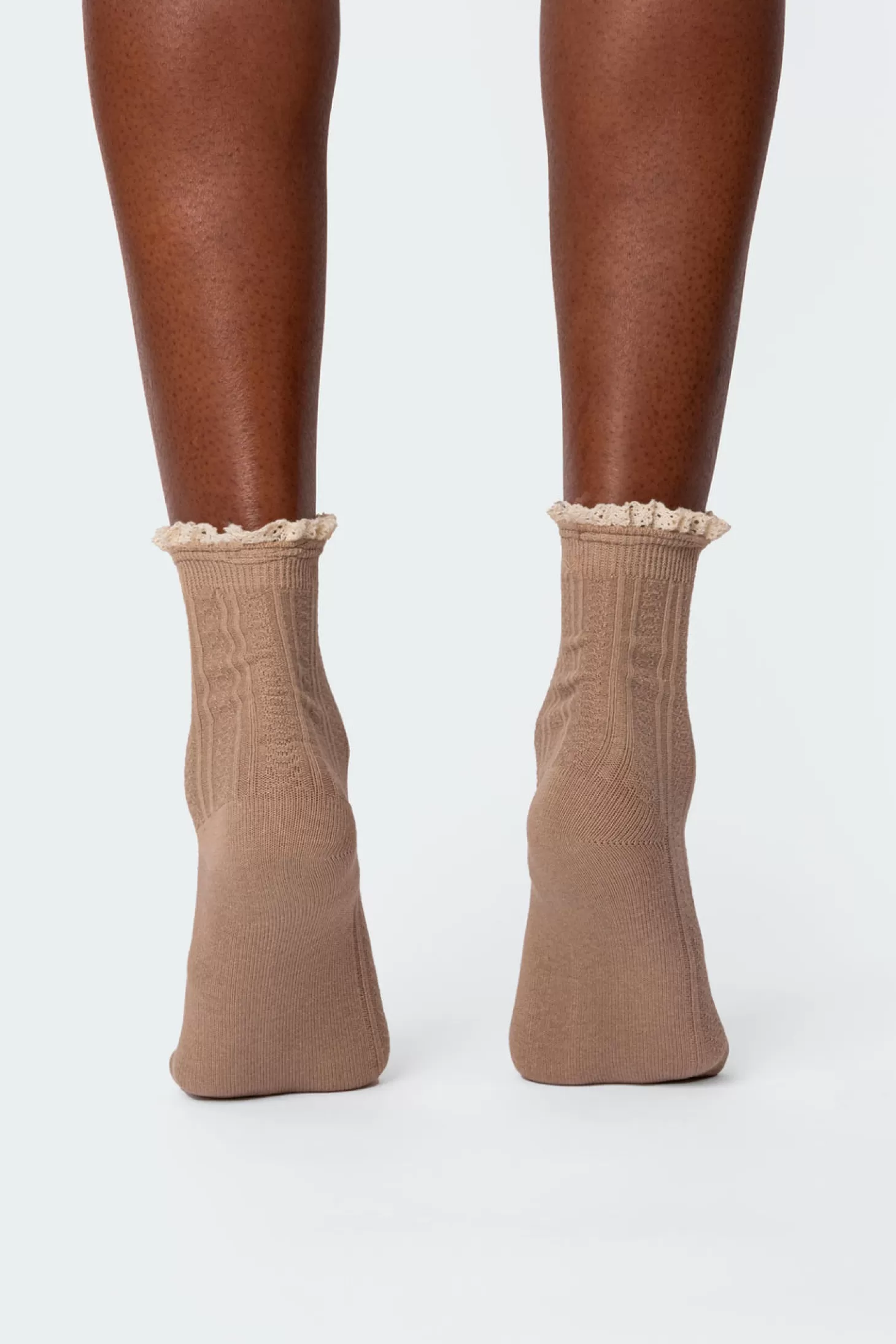 edikted Frilled Pointelle Socks* Socks & Tights