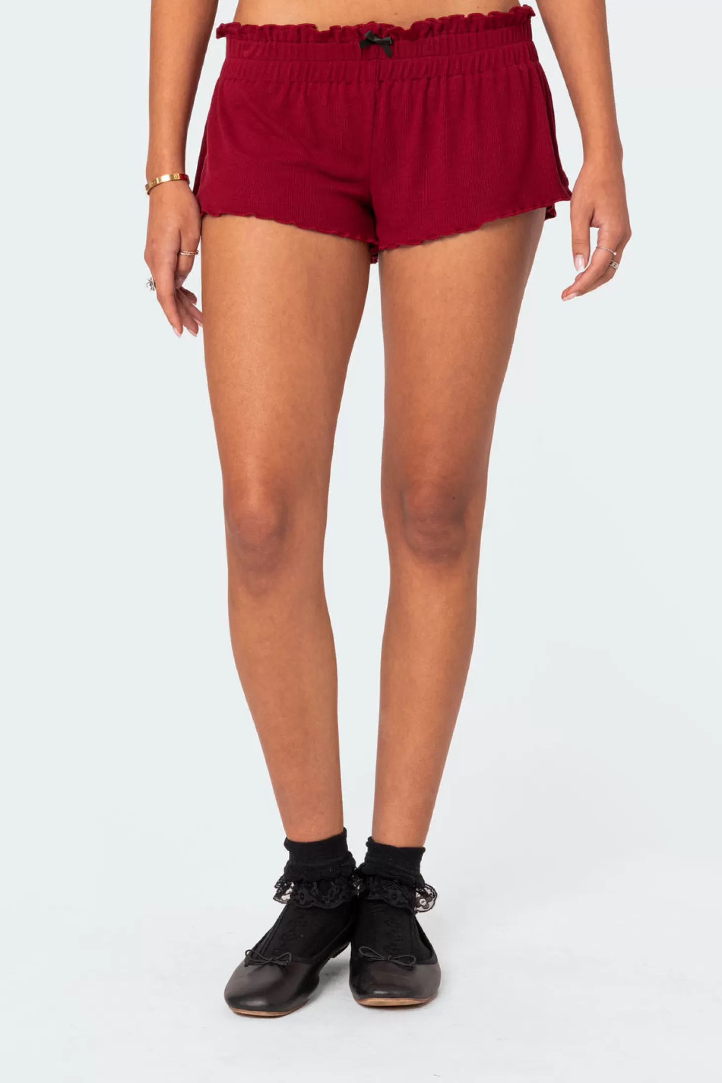 edikted Gilmore Ribbed Shorts* Shorts | Shorts