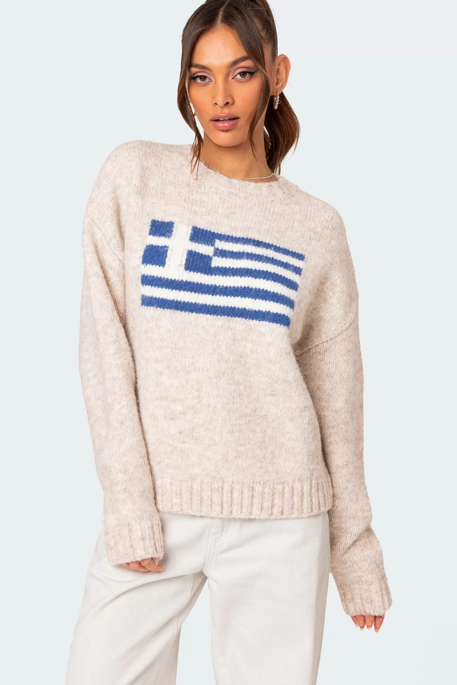 edikted Greece Oversized Chunky Knit Sweater* Sweaters & Cardigans | Long Sleeve Tops