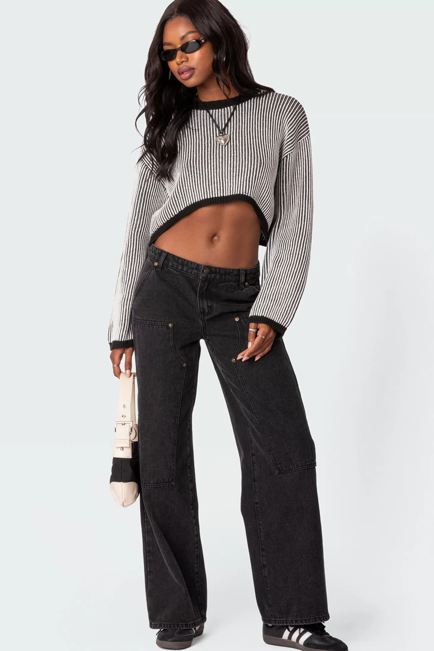 edikted Gwenyth Textured Cropped Sweater* Crop Tops | Sweaters & Cardigans