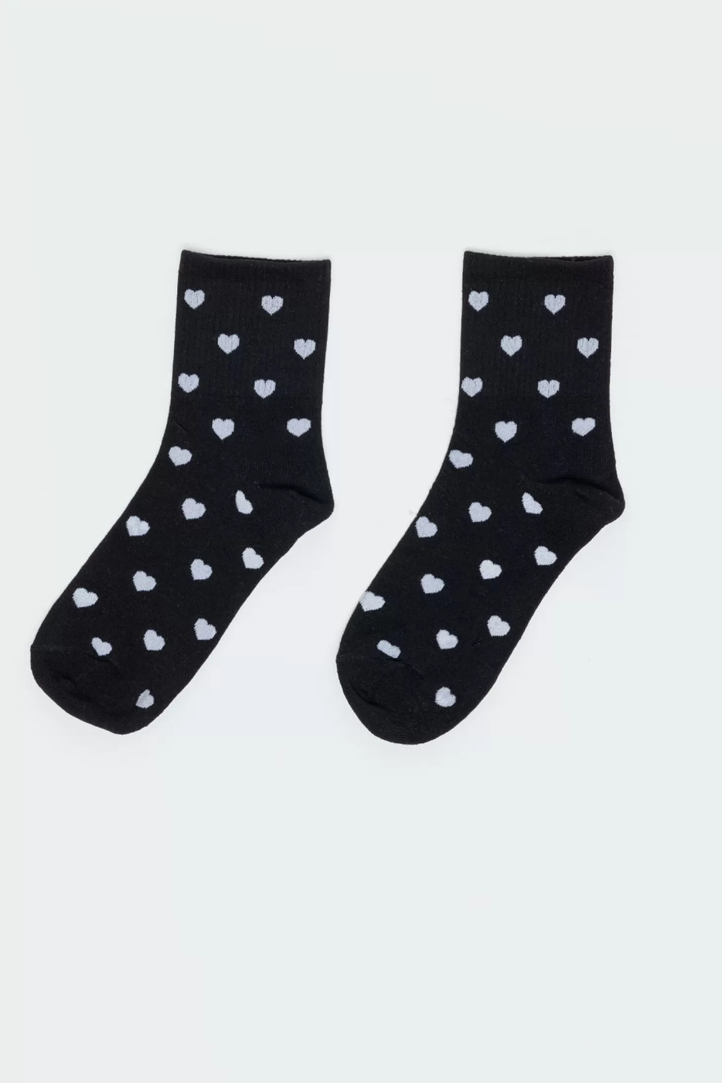 edikted Heart Printed Socks* Socks & Tights