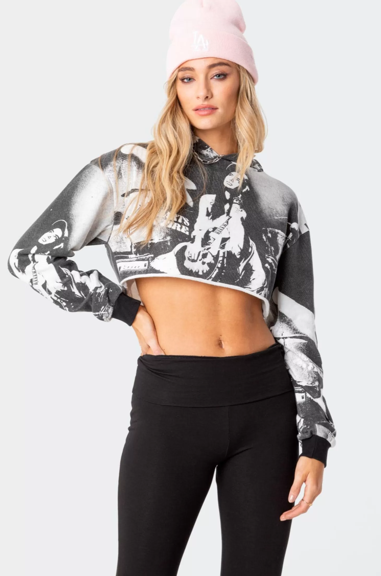 edikted Hearts On Fire Cropped Hoodie* Crop Tops | Hoodies & Sweatshirts