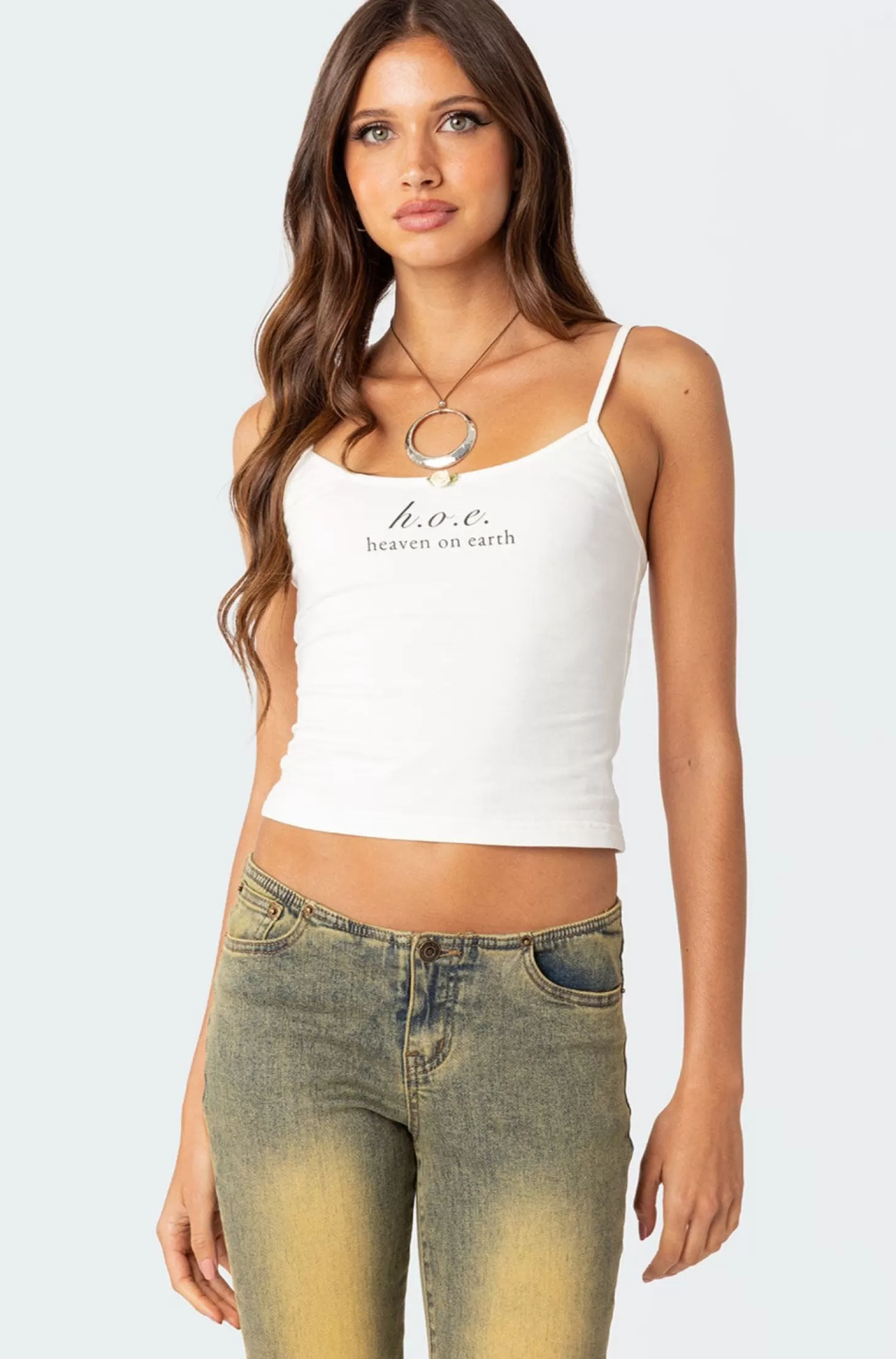 edikted Heaven On Earth Tank Top* Tank Tops | Graphic Tops