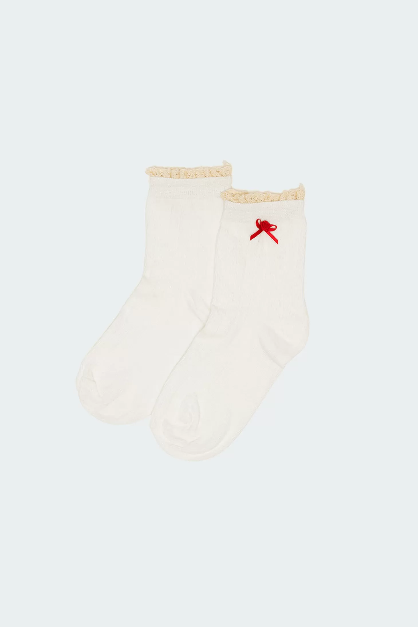 edikted Holiday Ribbed Socks* Socks & Tights