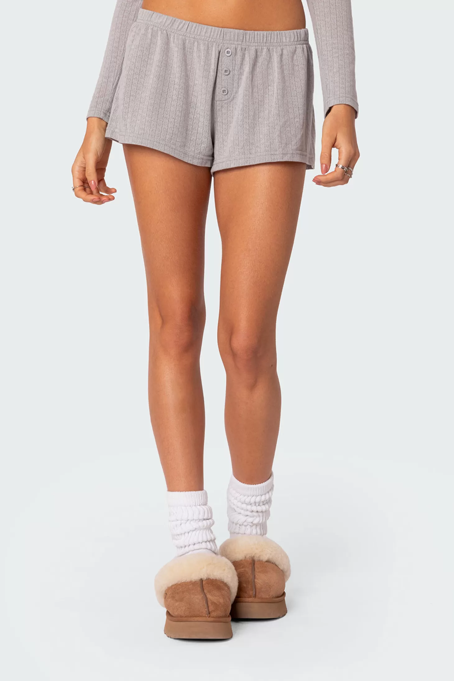 edikted Homey Pointelle Shorts* Shorts | Shorts