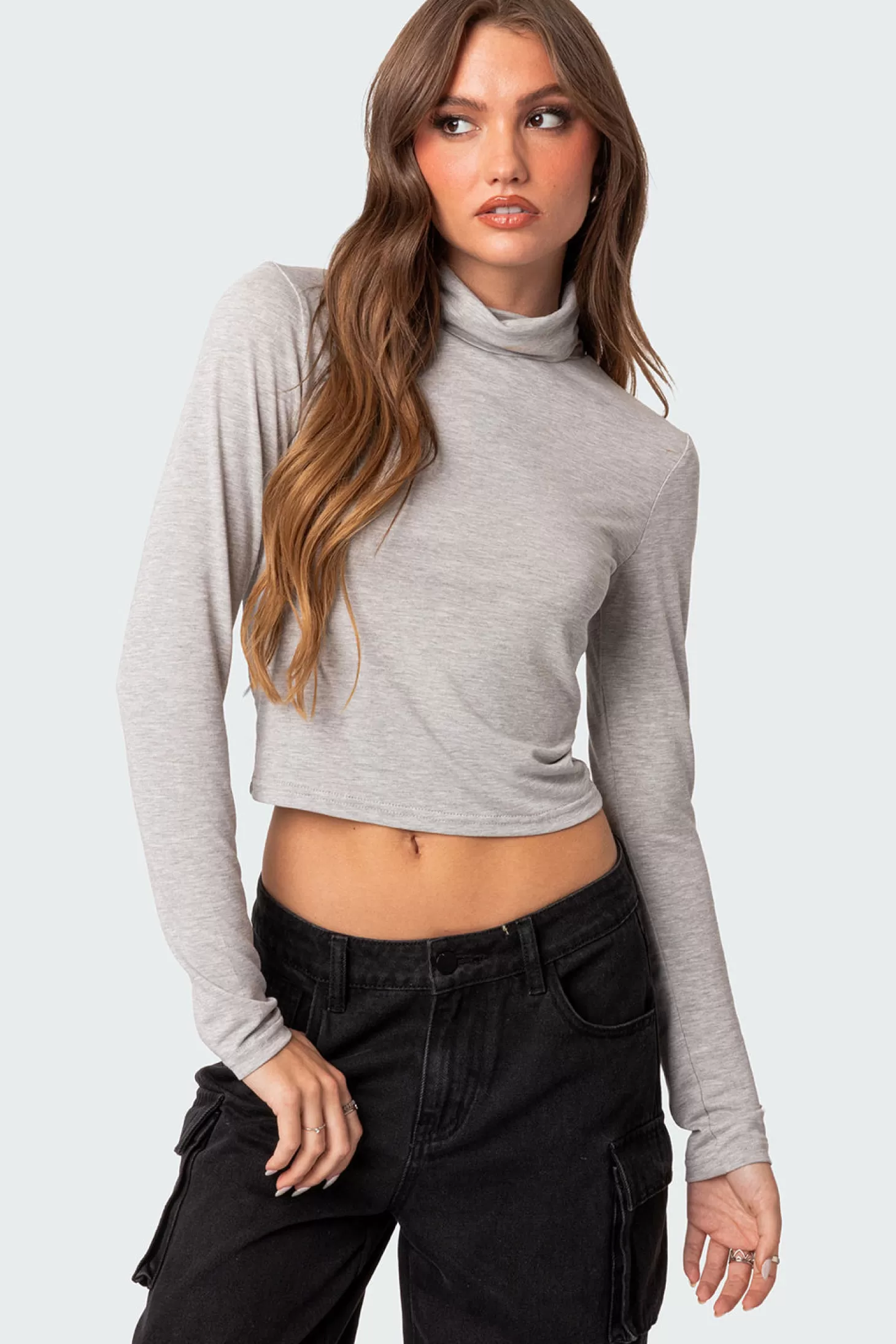 edikted Honor Turtle Neck Top* Long Sleeve Tops | Basics