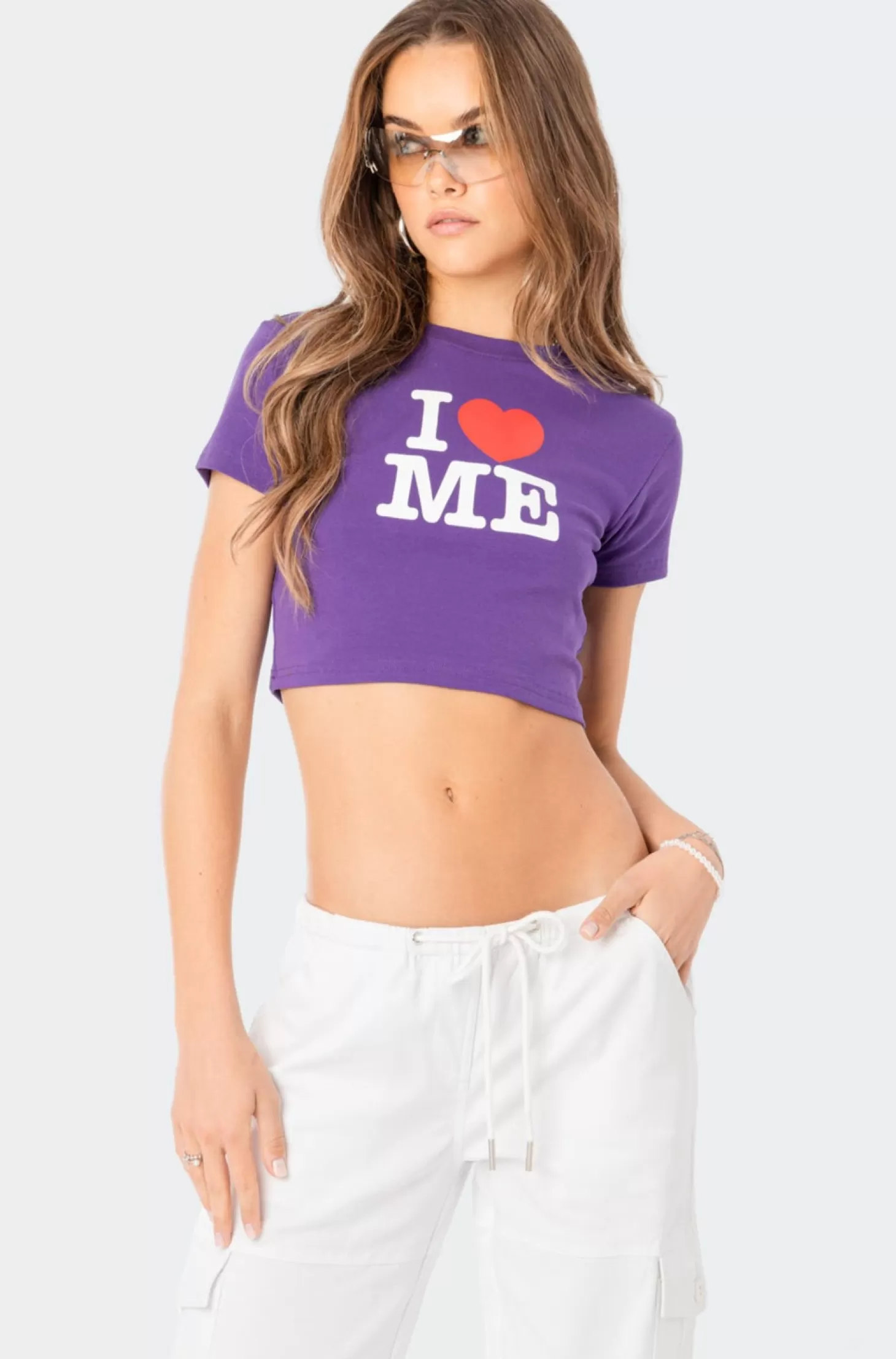 edikted I Love Me Cropped T-Shirt* Crop Tops | T-Shirts