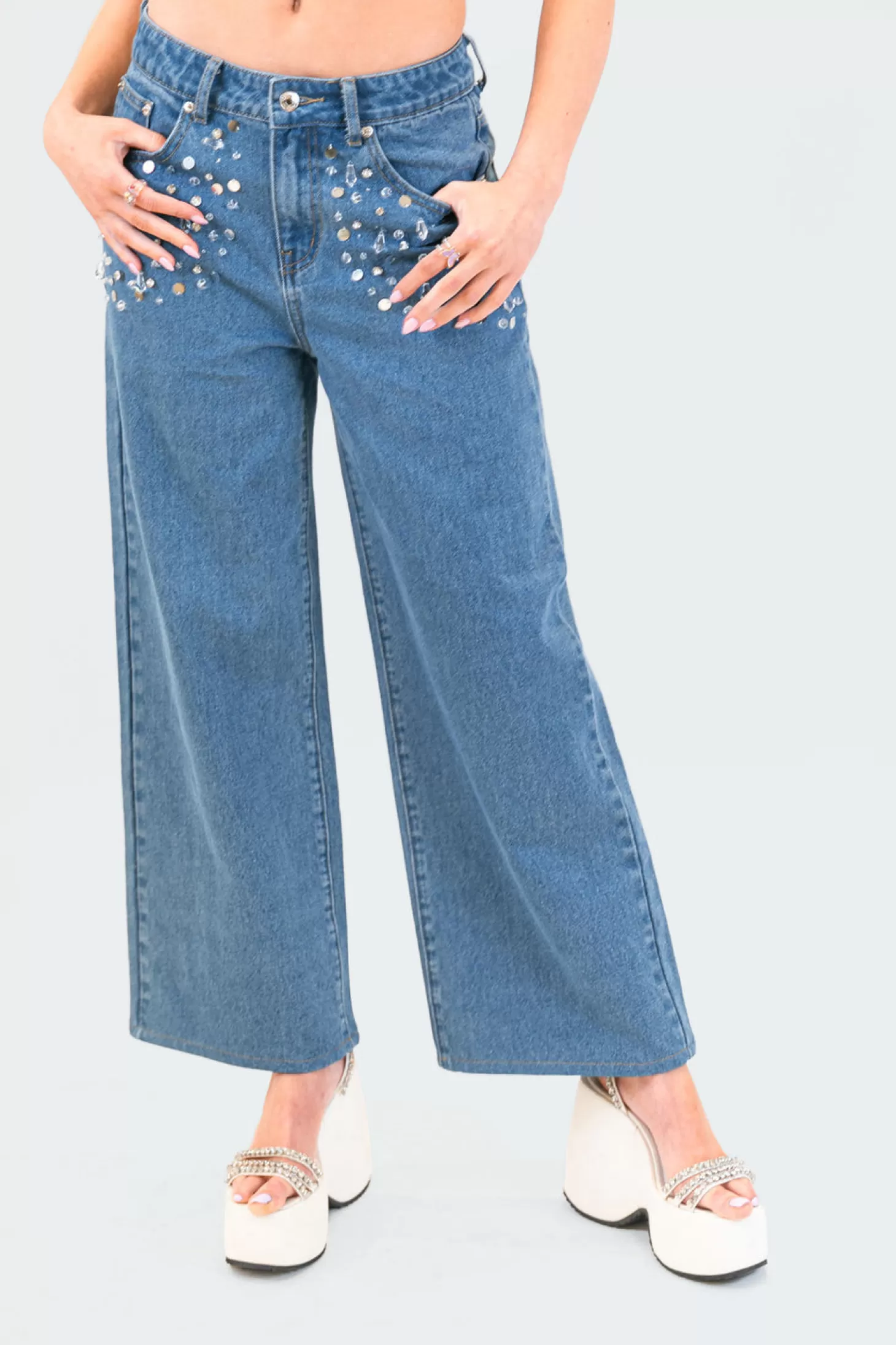 edikted Ice Queen Oversized Boyfriend Jeans* Jeans | Jeans