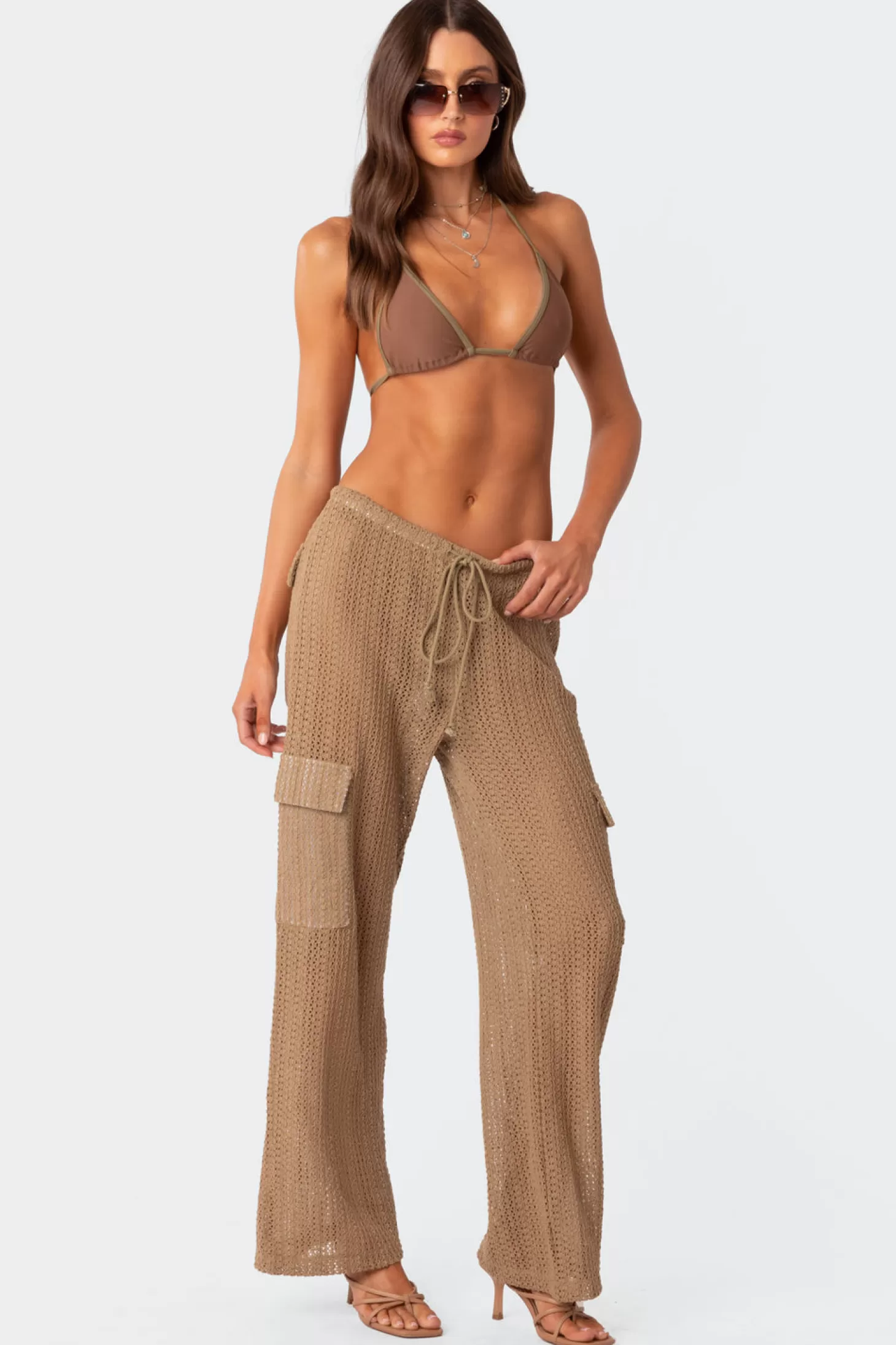 edikted Ines Crochet Low Rise Cargo Pants* Pants | Pants