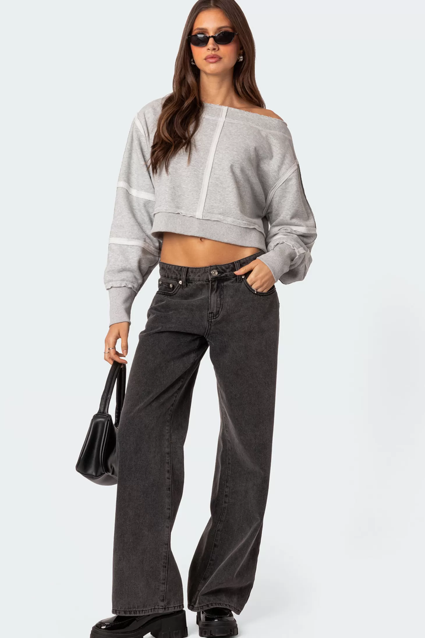 edikted Inside Out Cropped Sweatshirt* Crop Tops | Hoodies & Sweatshirts