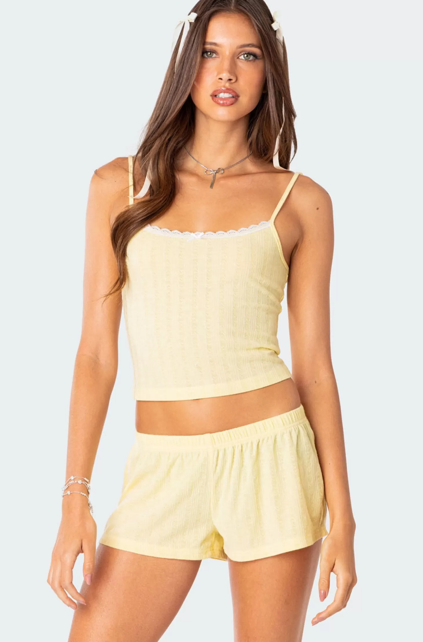 edikted Irene Pointelle Tank Top* Tank Tops | Tops