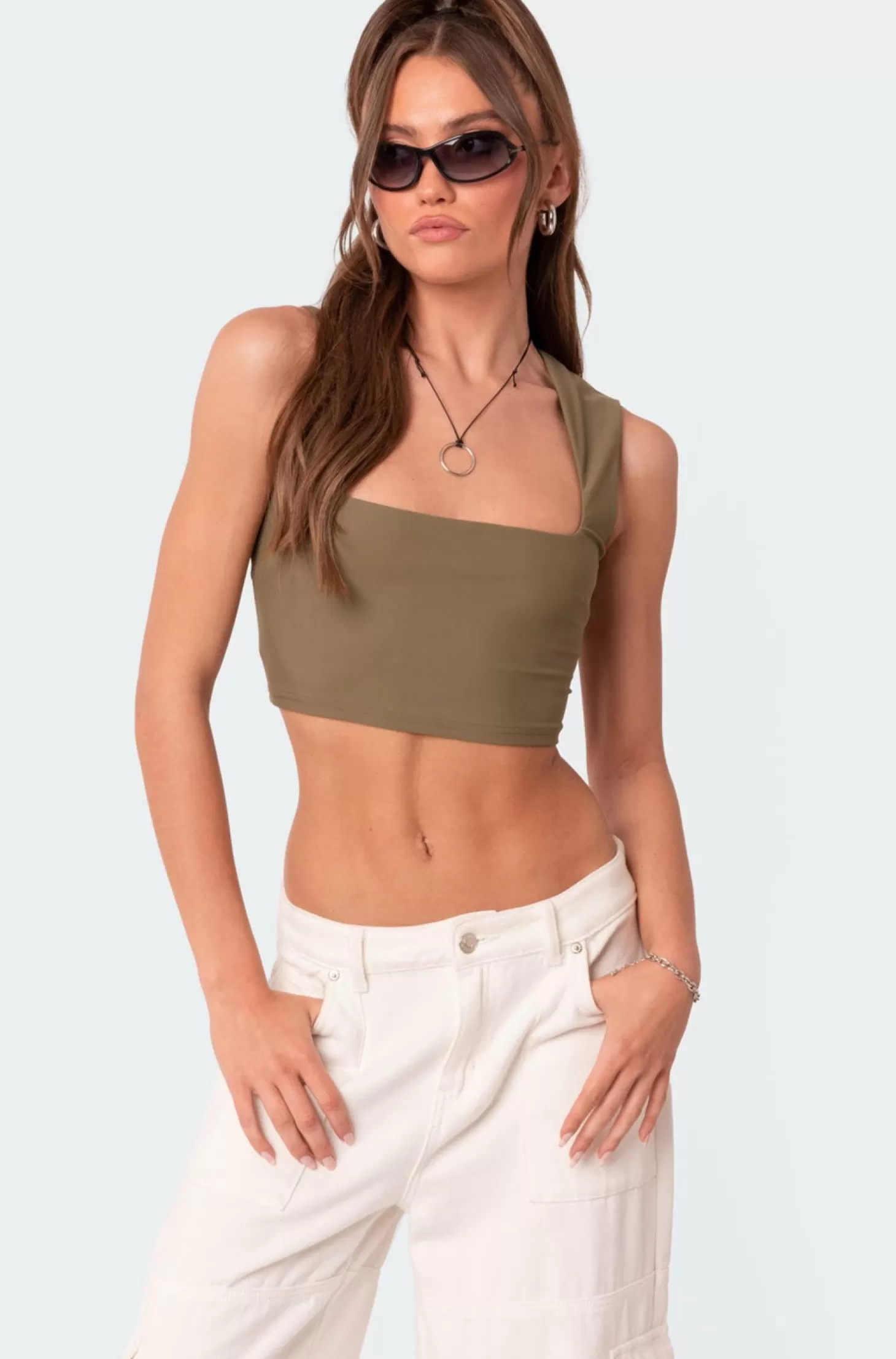 edikted It Girl Square Neck Crop Top* Crop Tops