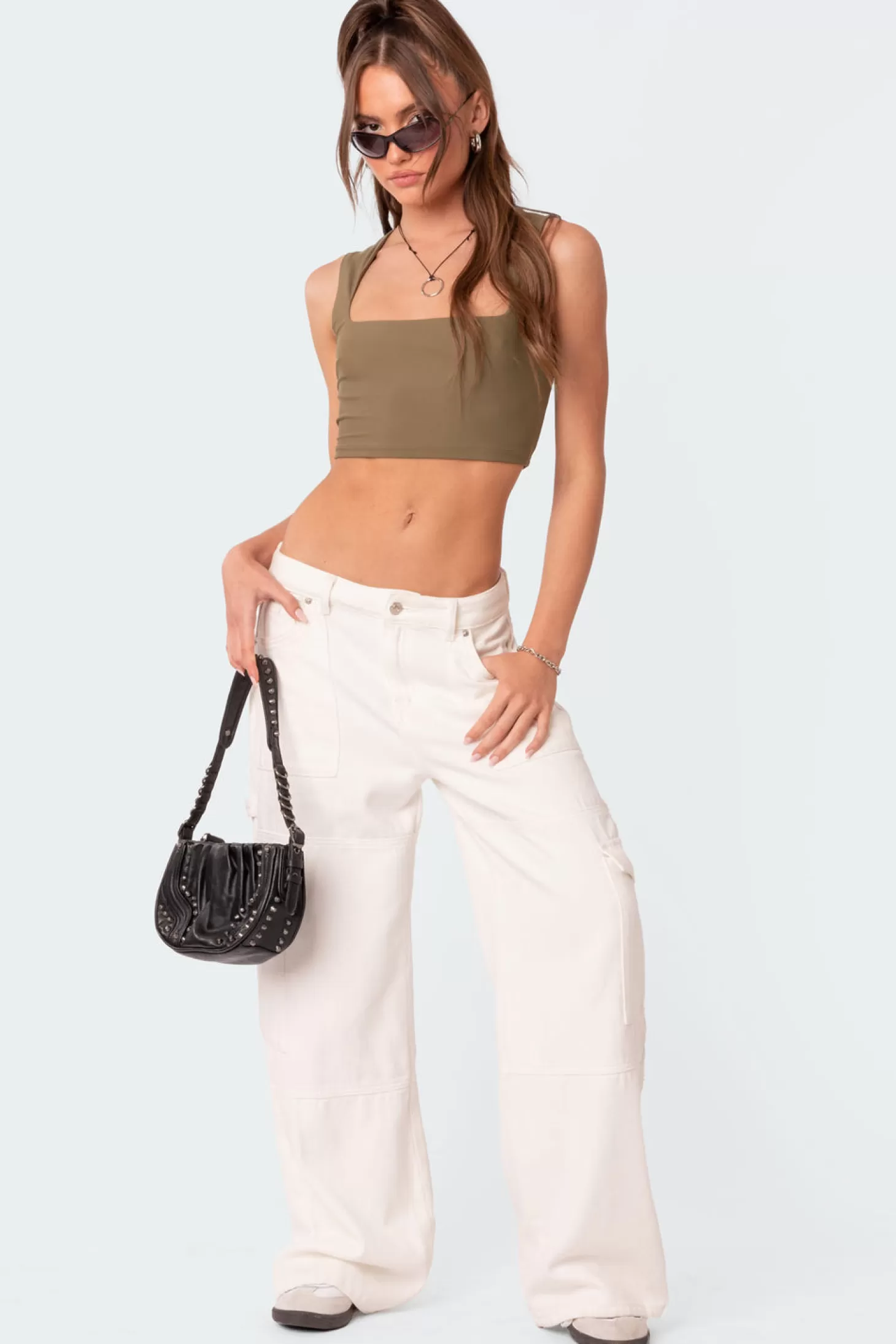 edikted It Girl Square Neck Crop Top* Crop Tops