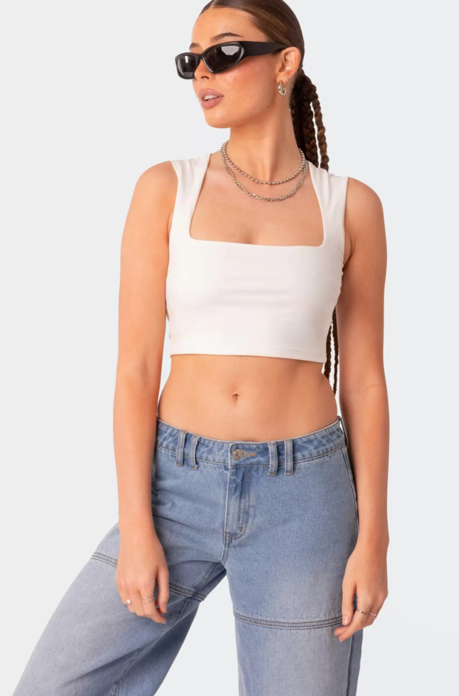 edikted It Girl Square Neck Crop Top* Crop Tops | Tops