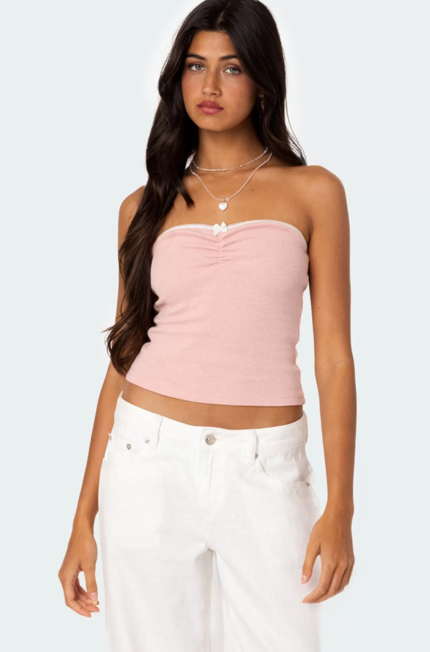 edikted Kacey Strapless Waffle Top* Strapless Tops | Tops