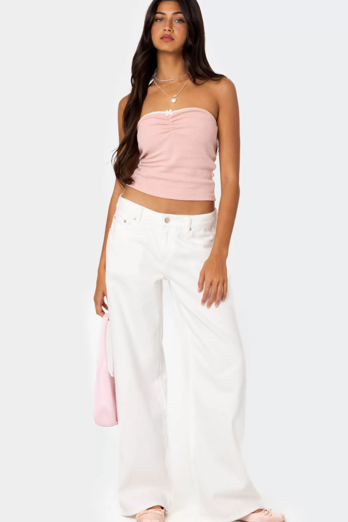 edikted Kacey Strapless Waffle Top* Strapless Tops | Tops