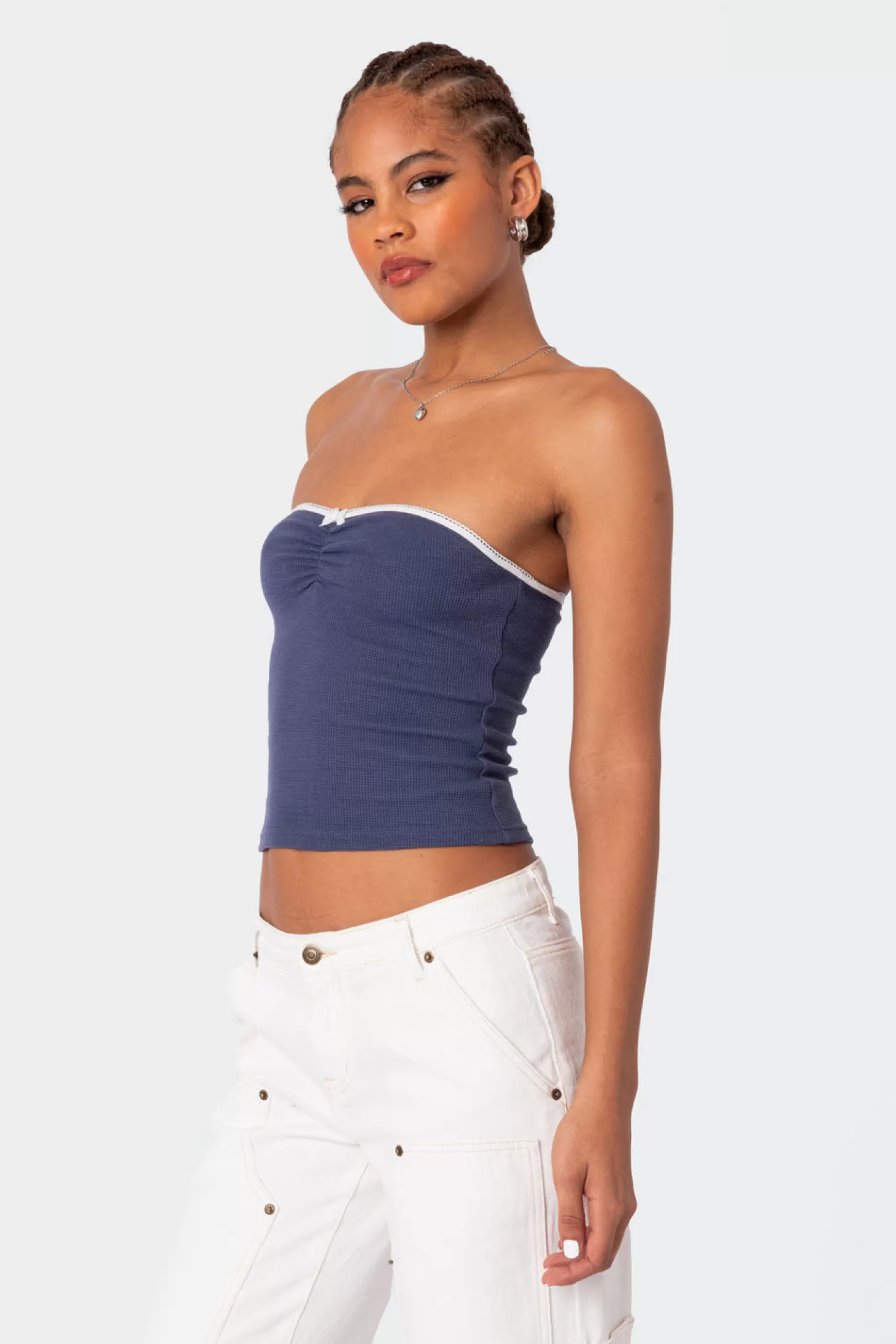 edikted Kacey Strapless Waffle Top* Strapless Tops | Tops