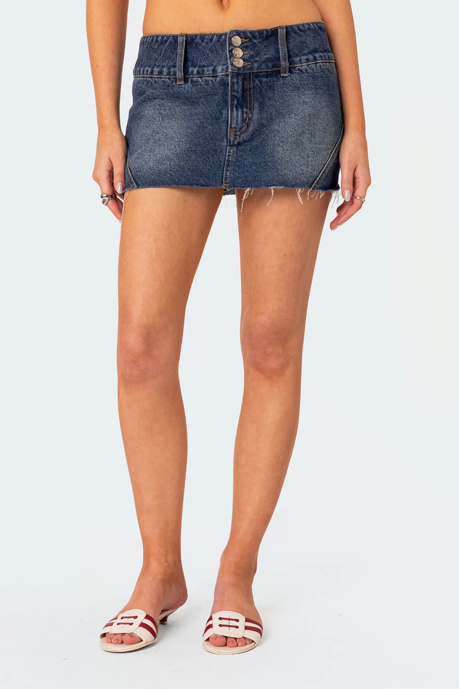 edikted Kate Denim Micro Skort* Skirts | Skirts