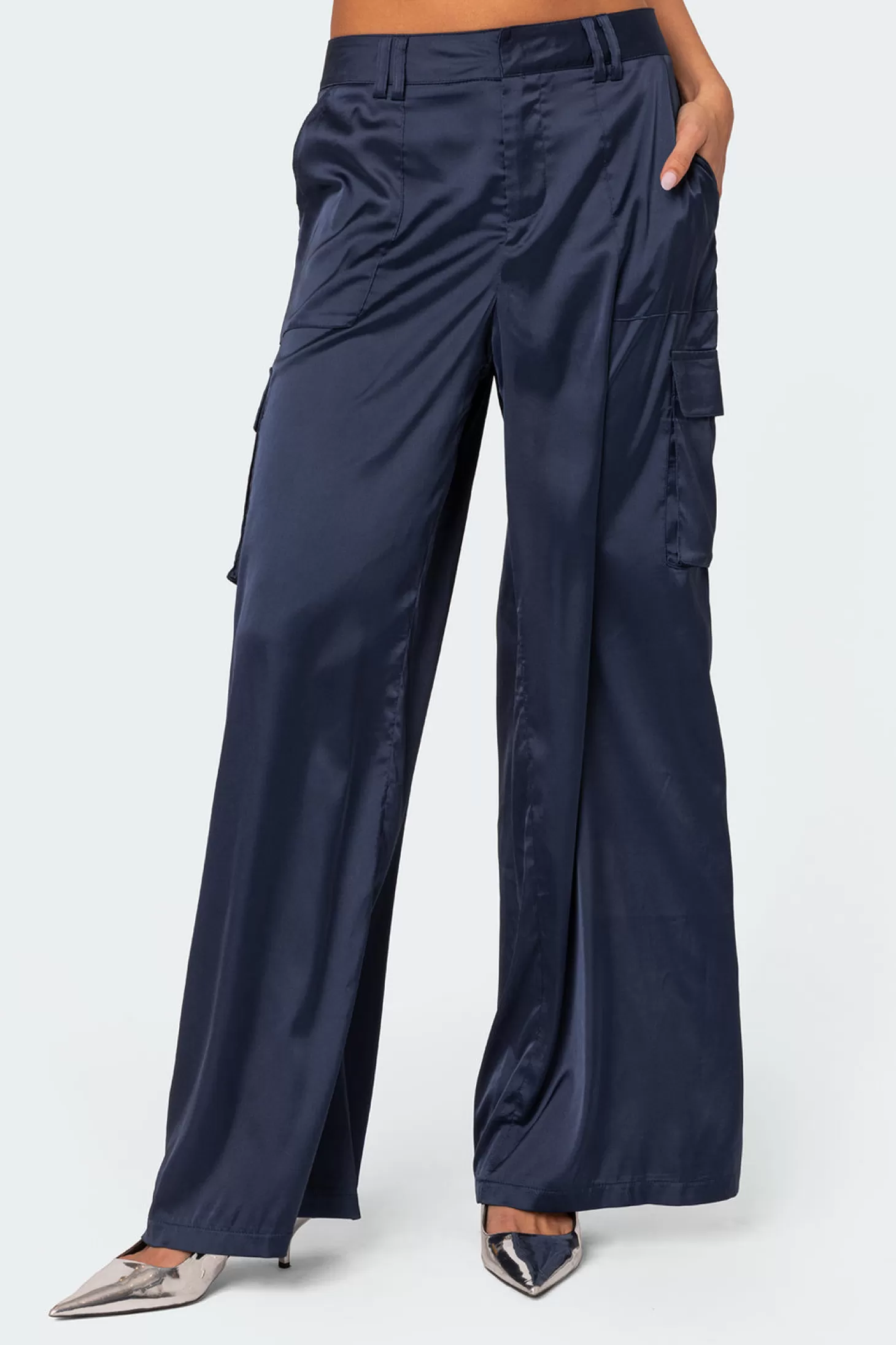 edikted Kelsey Satin Trousers* Pants | Pants