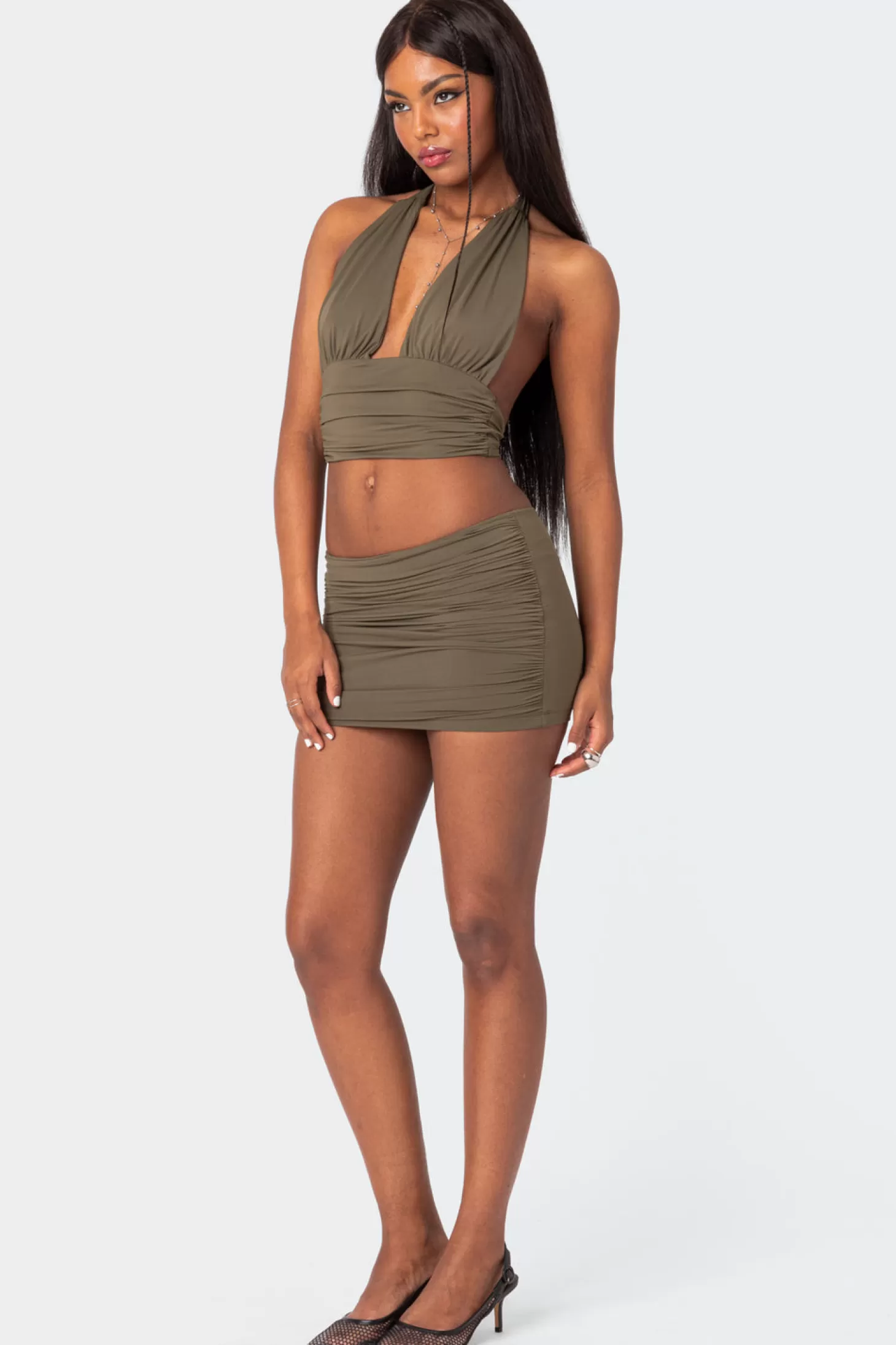 edikted Kenya Gathered Mini Skirt* Skirts | Skirts