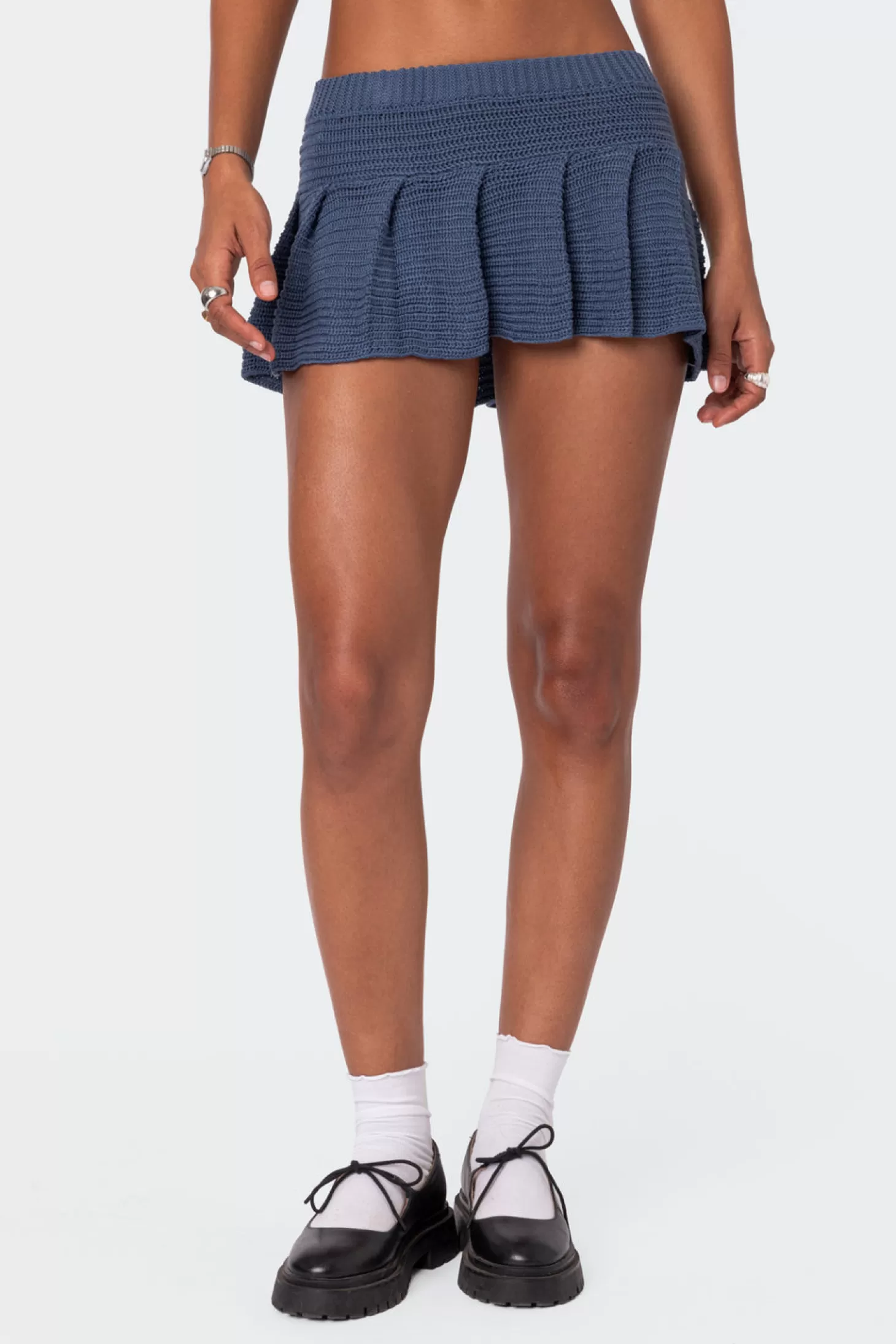 edikted Kiera Pleated Knit Mini Skirt* Skirts | Skirts