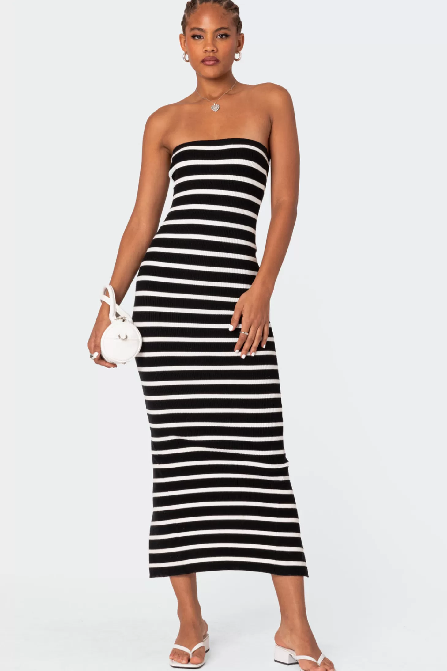 edikted Knit Back Slitted Maxi Dress* Maxi Dresses | LBD