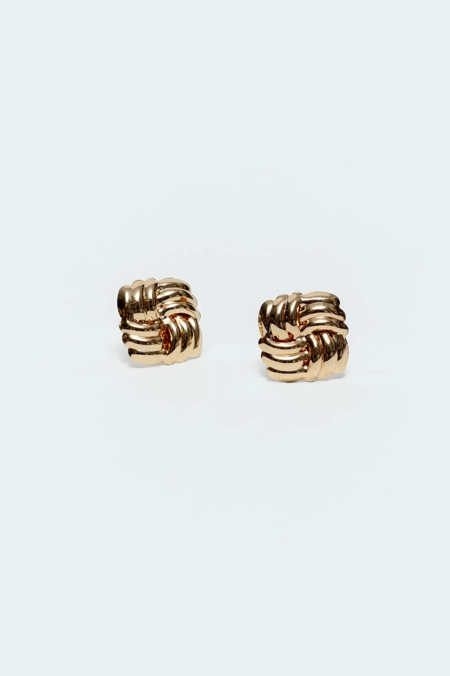 edikted Knotted Square Studs* Earrings