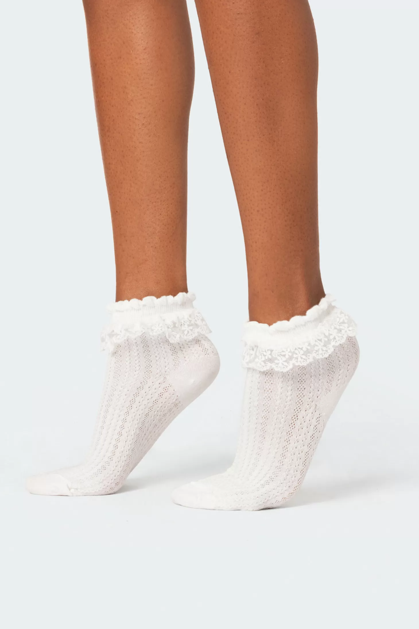 edikted Lace Frill Socks* Socks & Tights