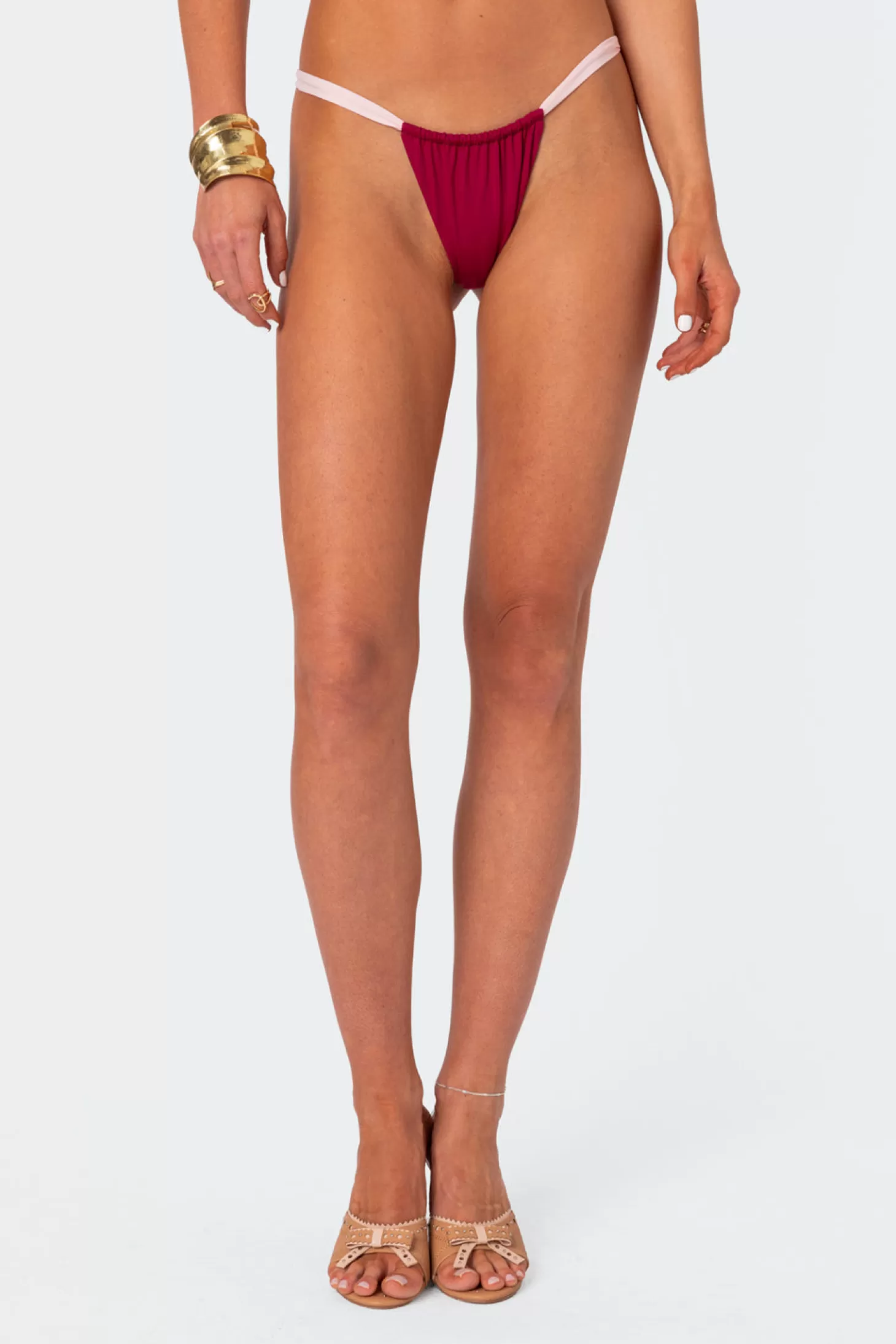 edikted Leanna Contrast Bikini Bottom* Swim