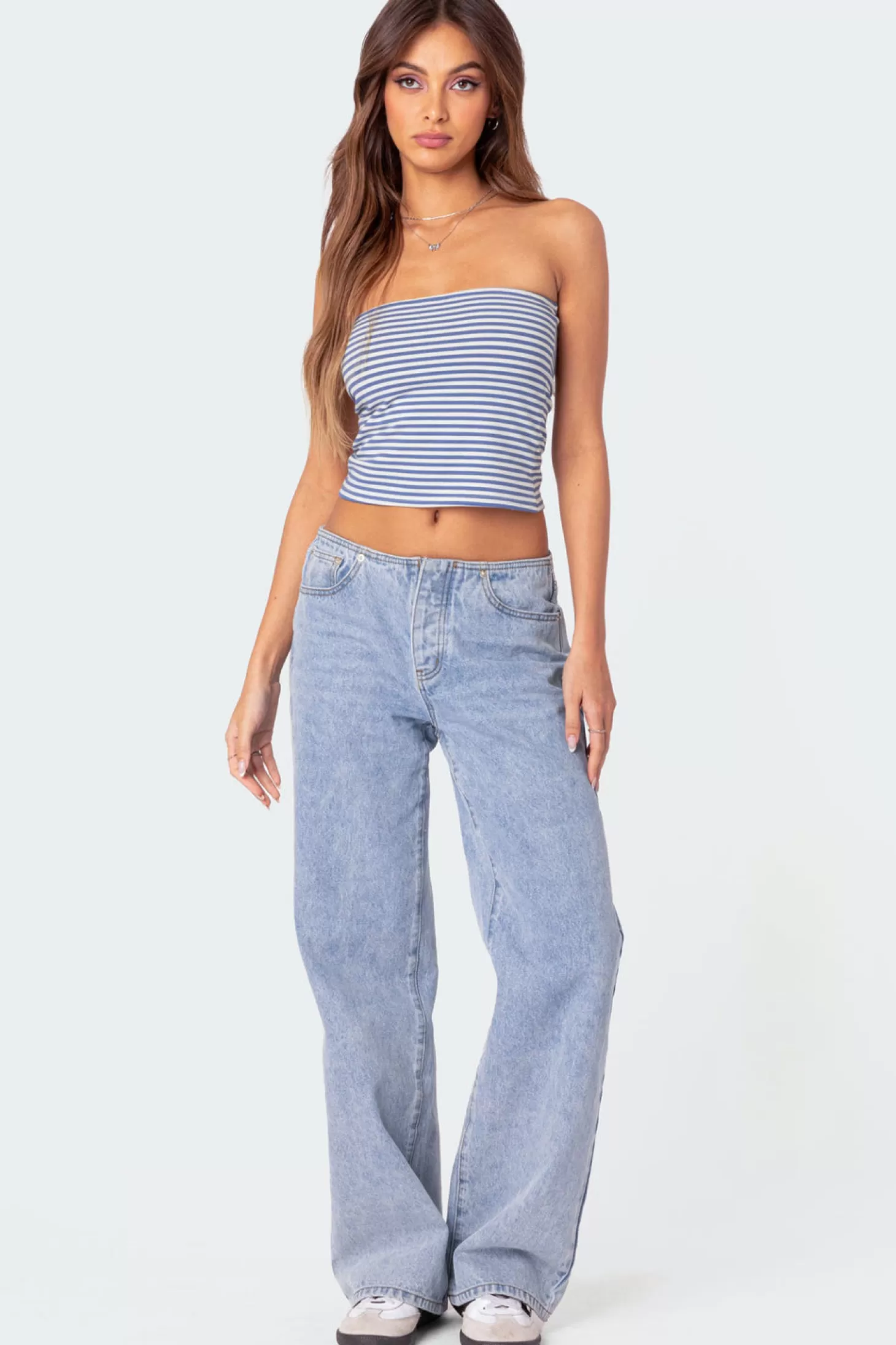 edikted Lilah Striped Tube Top* Strapless Tops | Tops