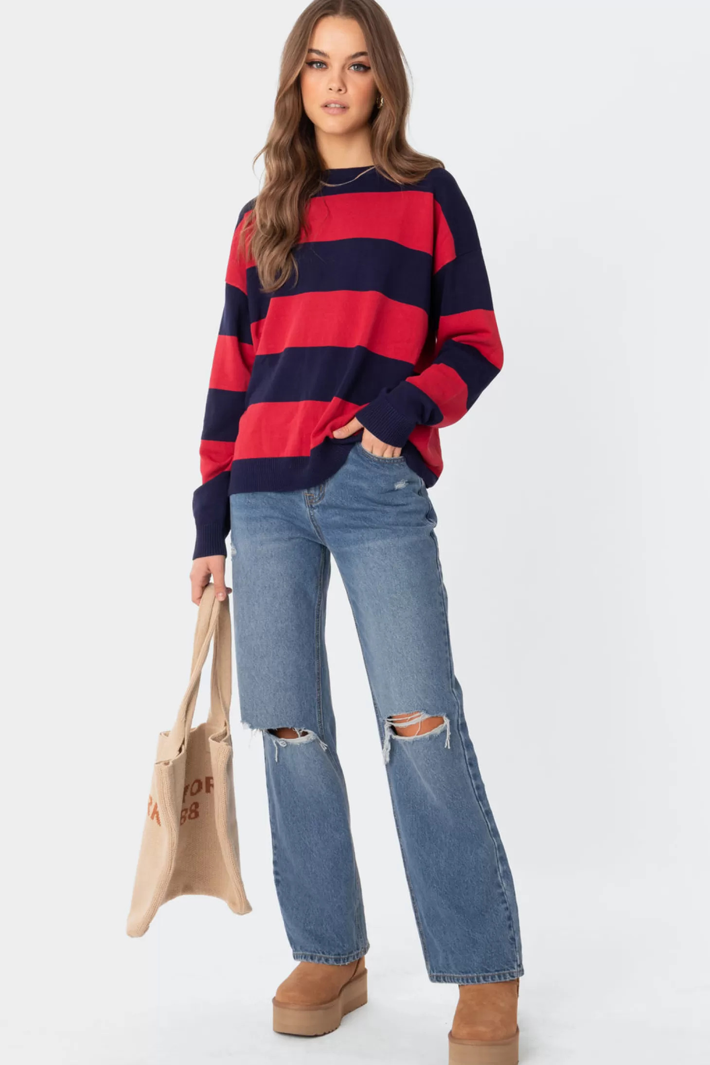 edikted Logan Light Knit Oversized Sweater* Sweaters & Cardigans | Long Sleeve Tops