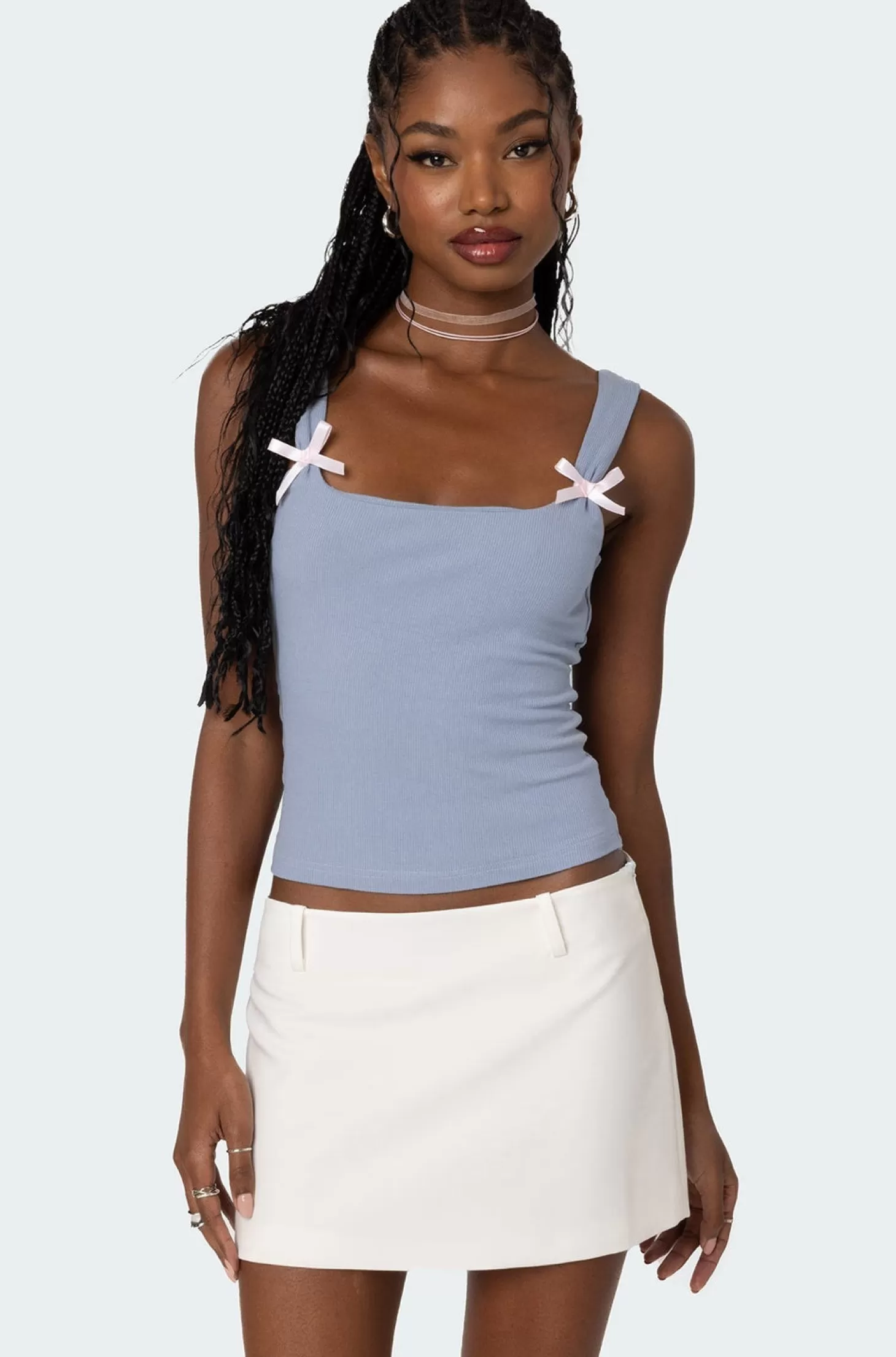 edikted Lola Ribbed Tank Top* Tank Tops | Tops