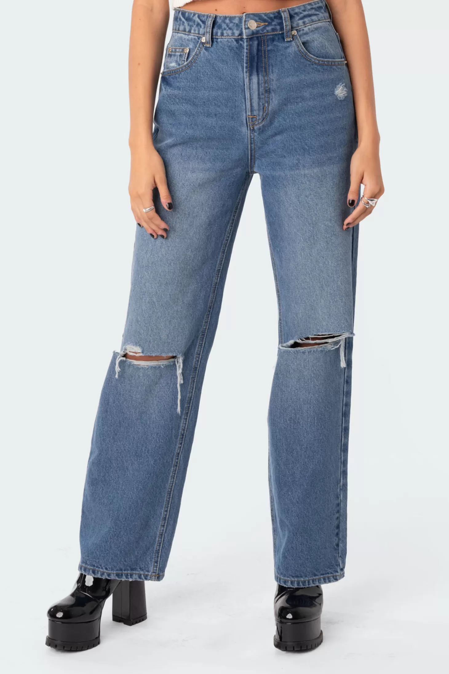 edikted Lori High-Rise Wide Leg Jeans* Jeans | Jeans