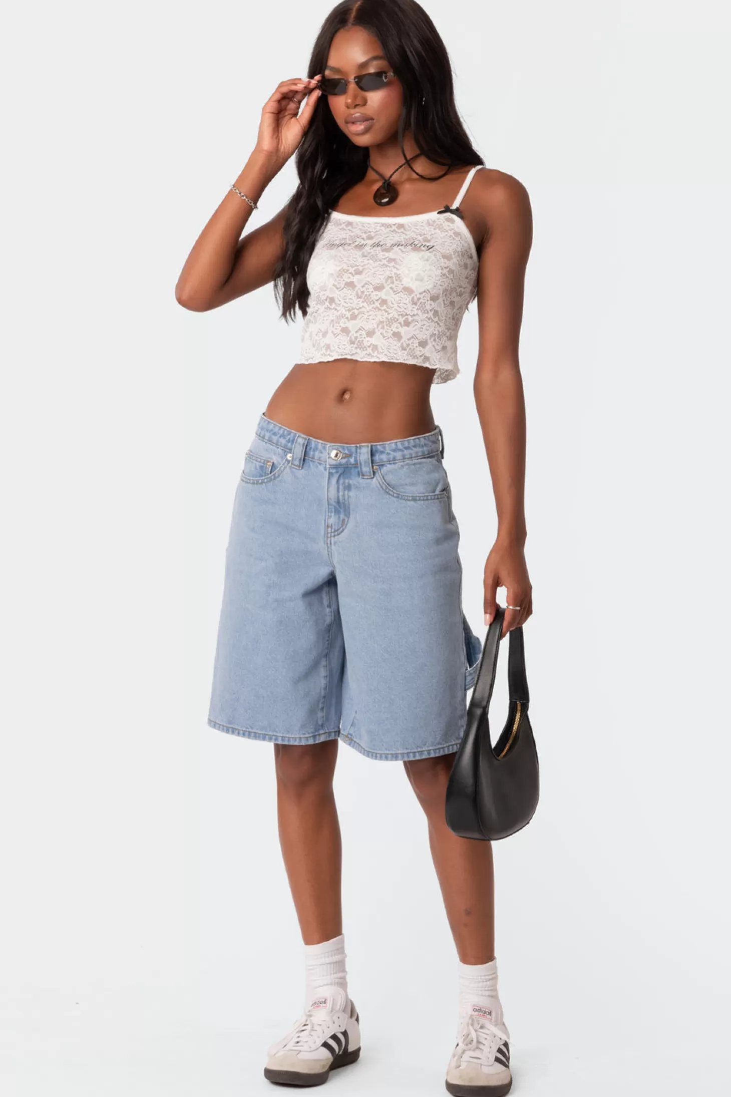 edikted Low Rise Bermuda Denim Carpenter Shorts* Shorts | Shorts