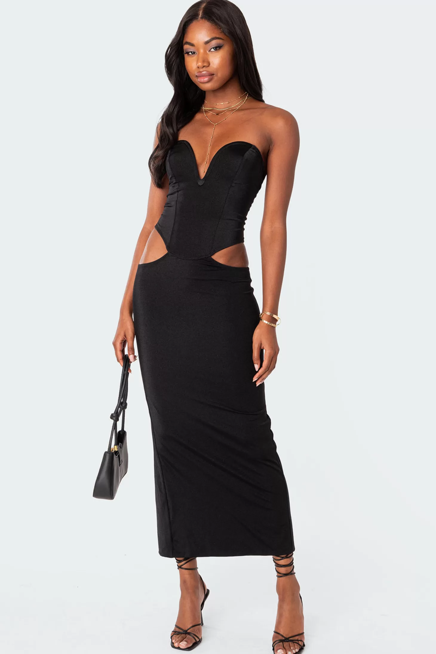 edikted Lyricella Cut Out Slitted Maxi Dress* Maxi Dresses | Cut Out Dresses