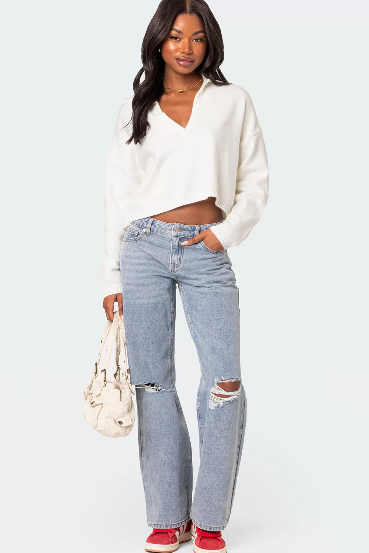 edikted Marcie Oversize Cropped Sweater* Crop Tops | Sweaters & Cardigans