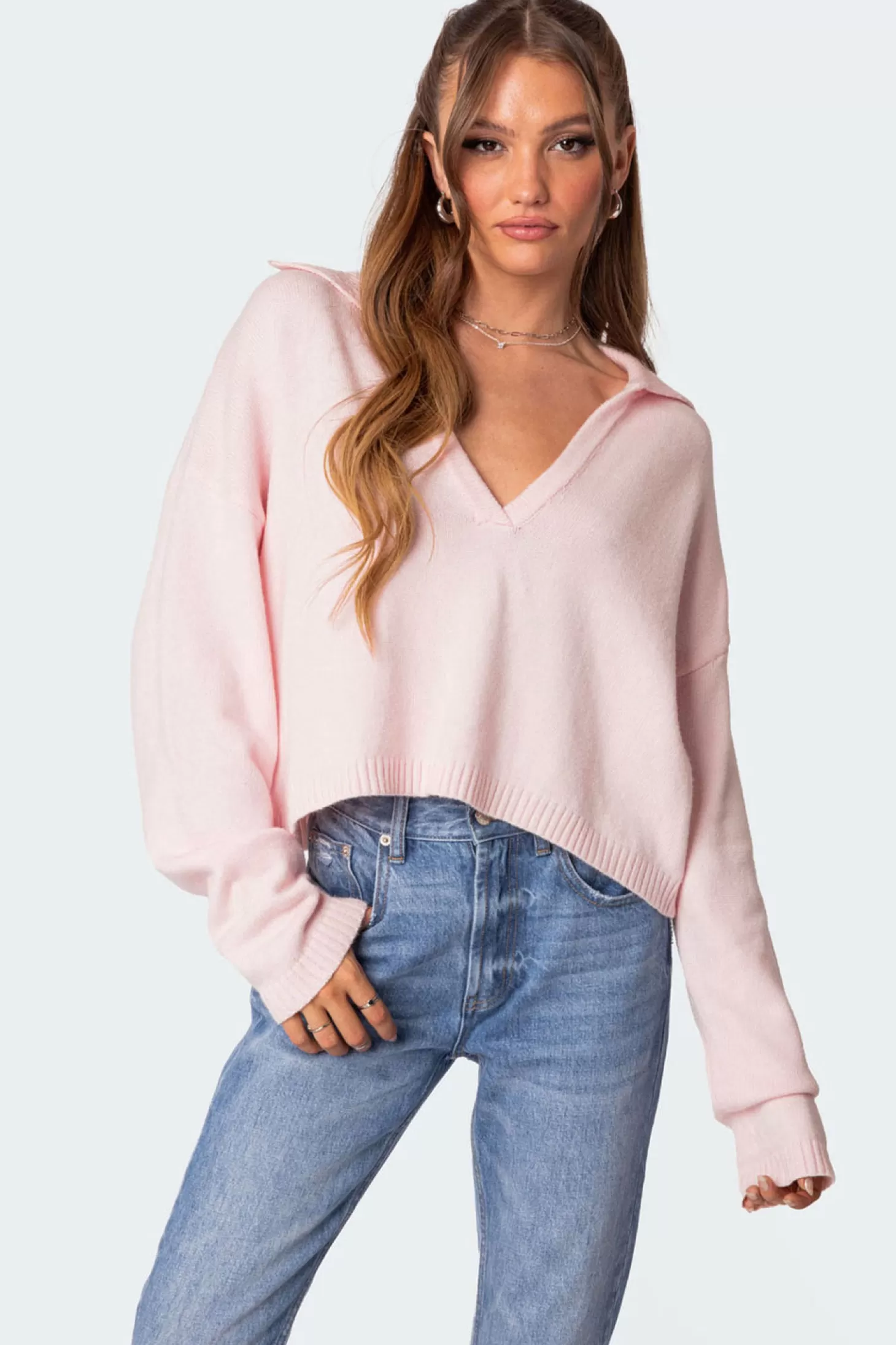 edikted Marcie Oversize Cropped Sweater* Crop Tops | Sweaters & Cardigans