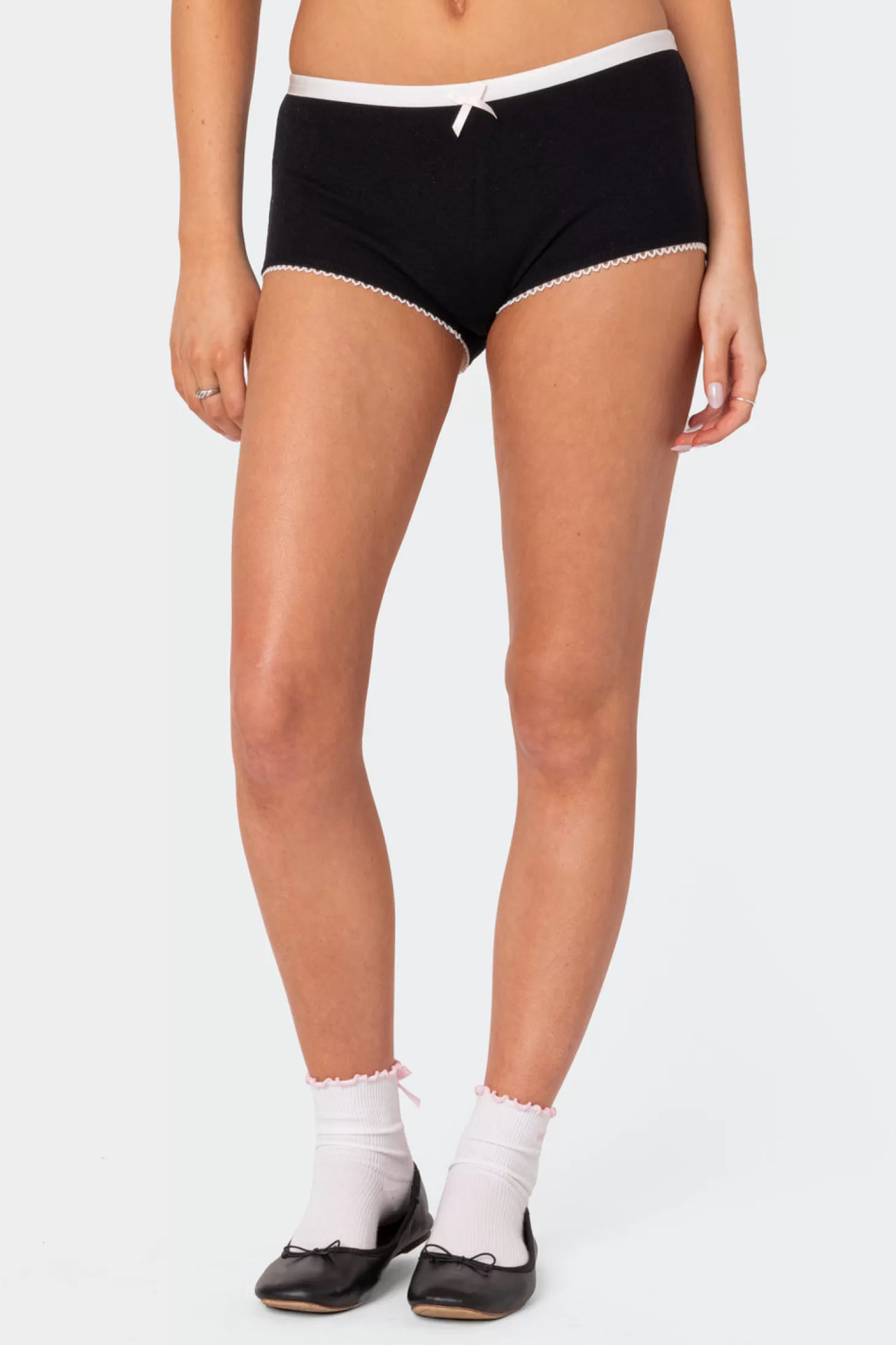 edikted Mariana Pointelle Micro Shorts* Shorts | Shorts