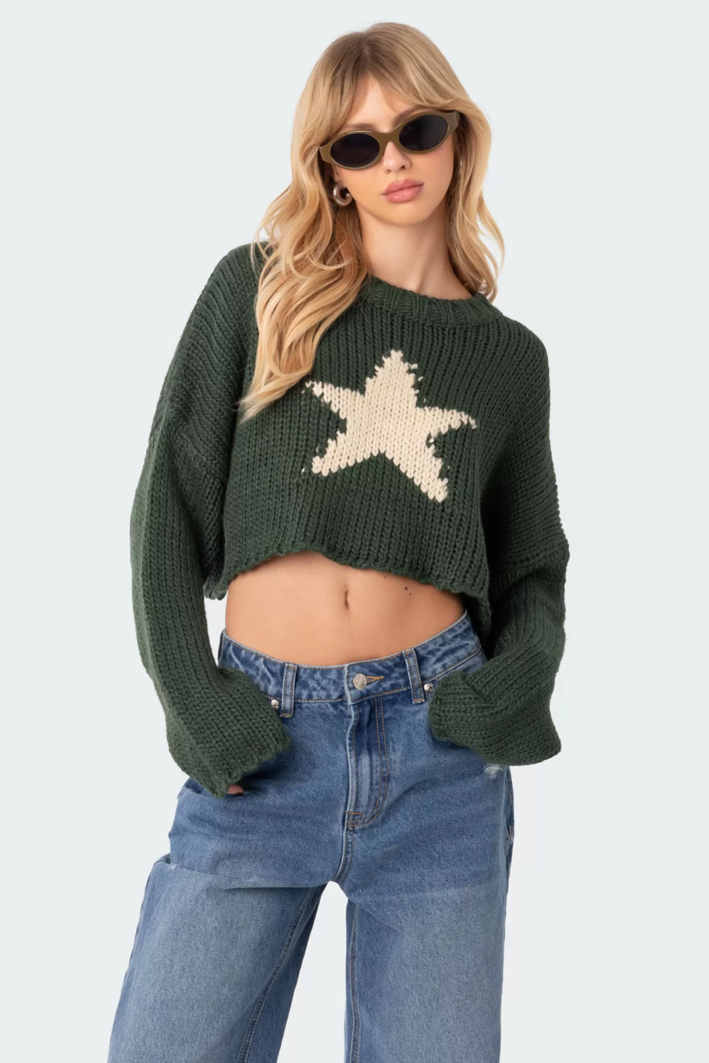 edikted Mega Star Cropped Sweater* Crop Tops | Sweaters & Cardigans