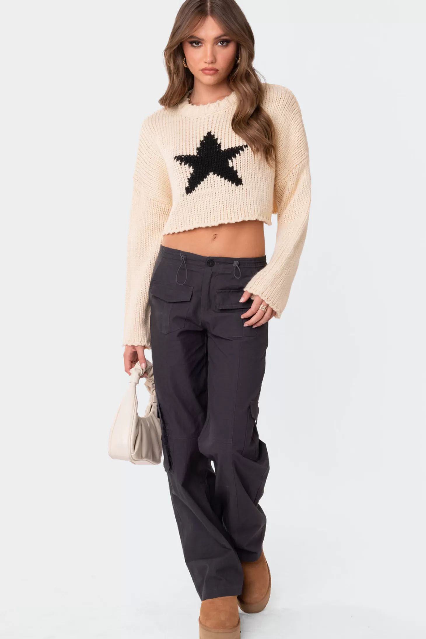 edikted Mega Star Cropped Sweater* Crop Tops | Sweaters & Cardigans