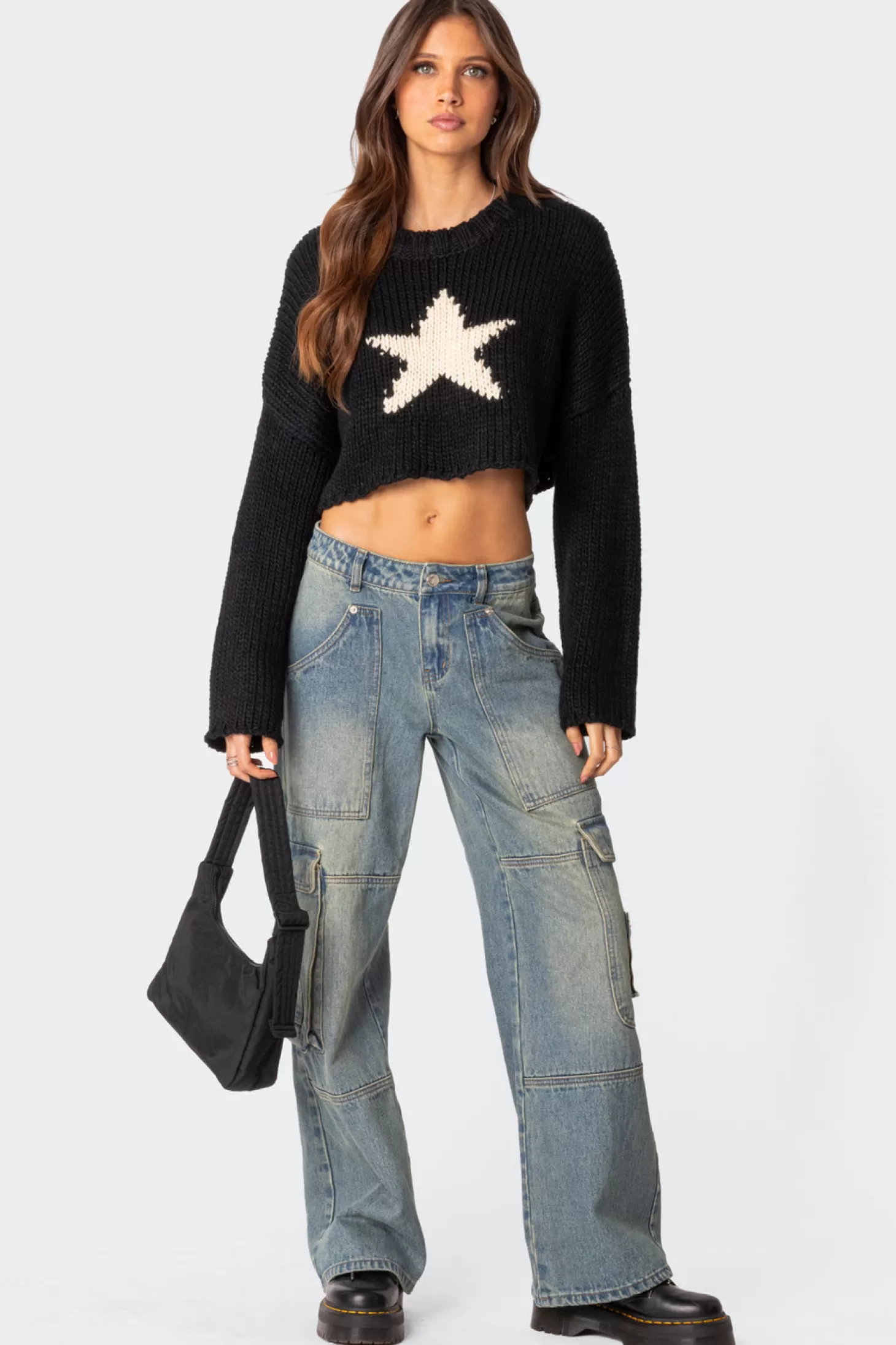 edikted Mega Star Cropped Sweater* Crop Tops | Sweaters & Cardigans