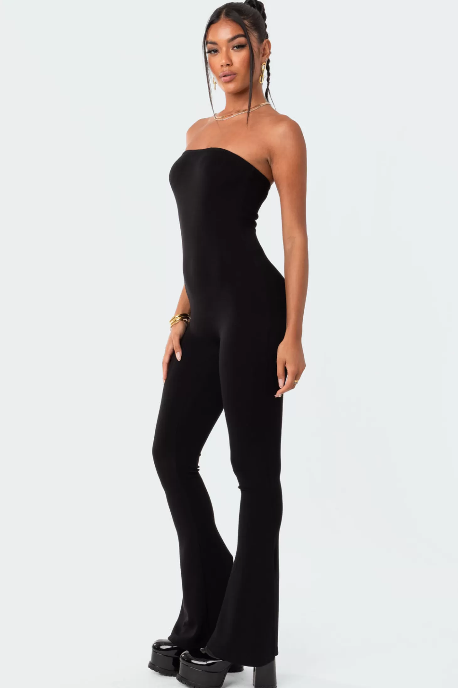 edikted Melina Side Slits Flared Jumpsuit* Jumpsuits & Rompers