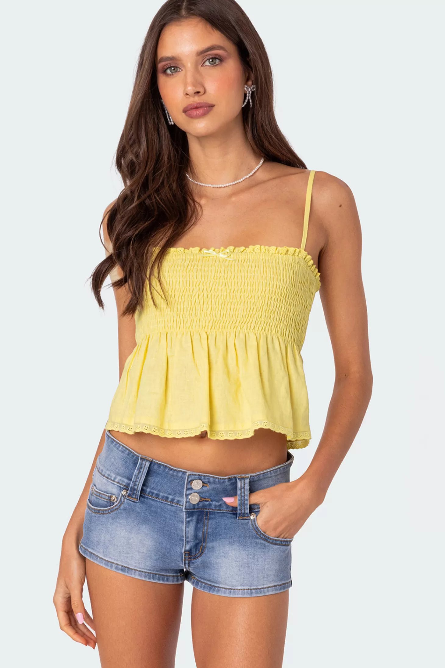 edikted Millie Scrunch Tank Top* Tank Tops | Tops