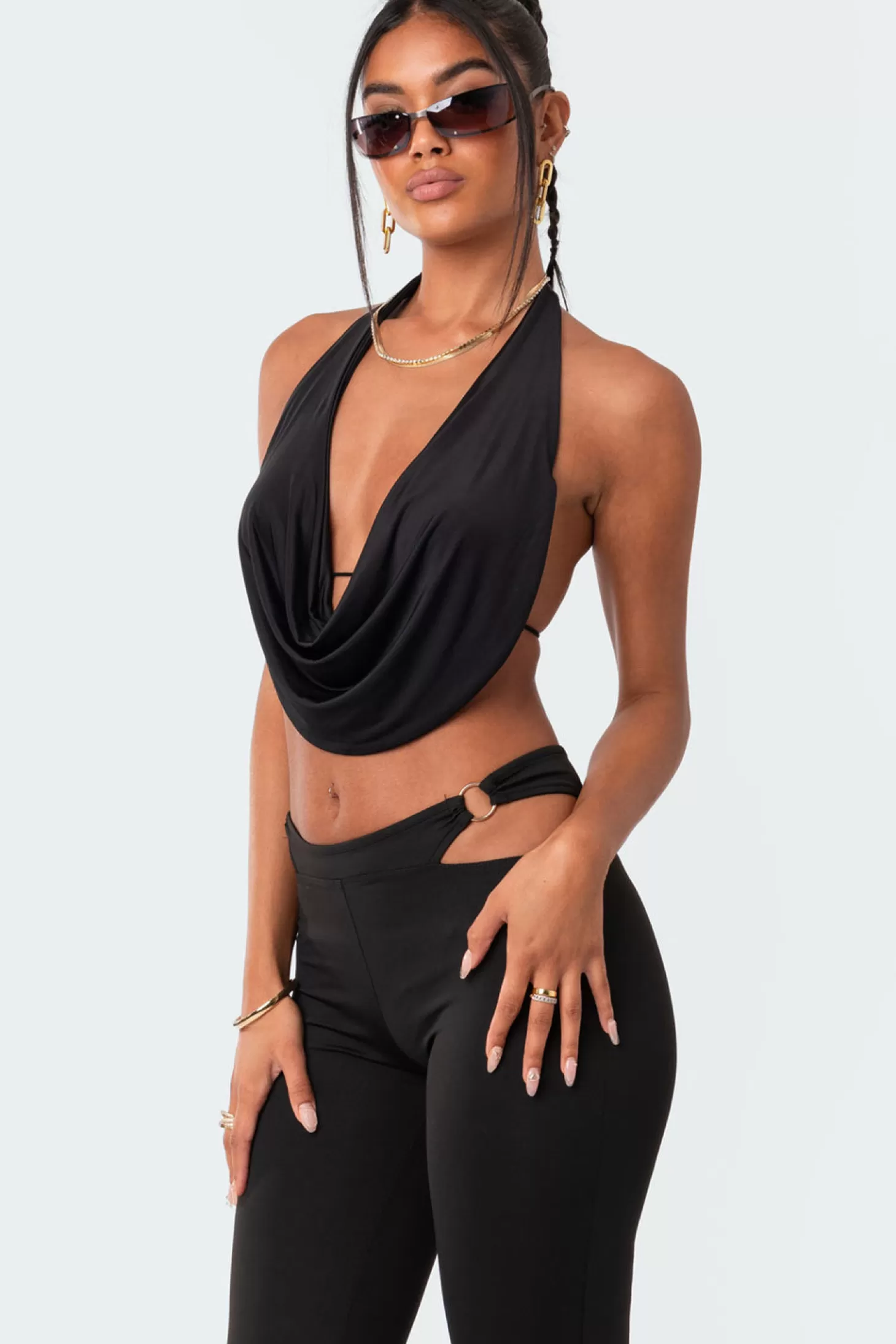 edikted Monique Cropped Open-Back Top* Crop Tops | Tops