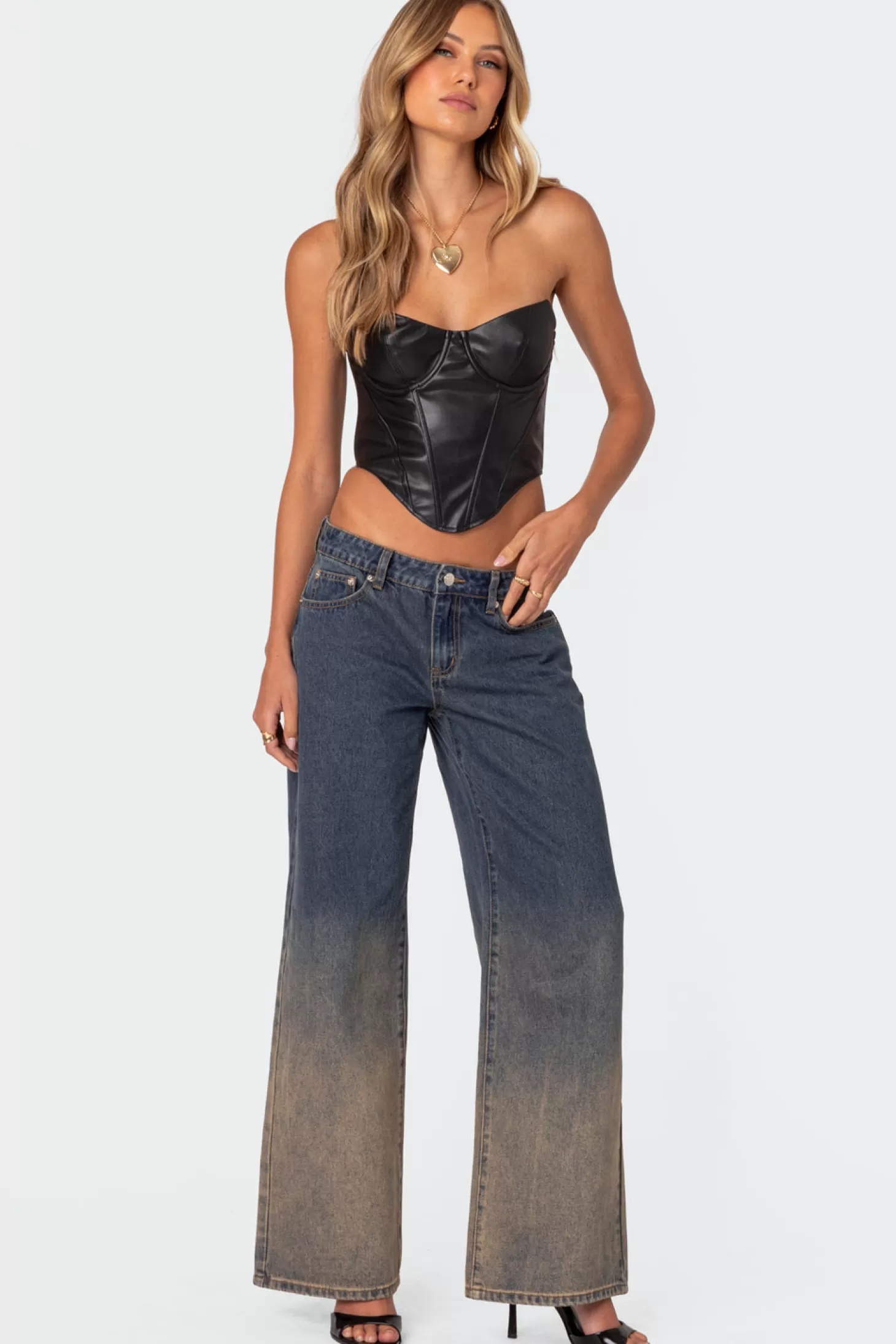 edikted Mud Wash Low Rise Slouchy Jeans* Jeans | Jeans