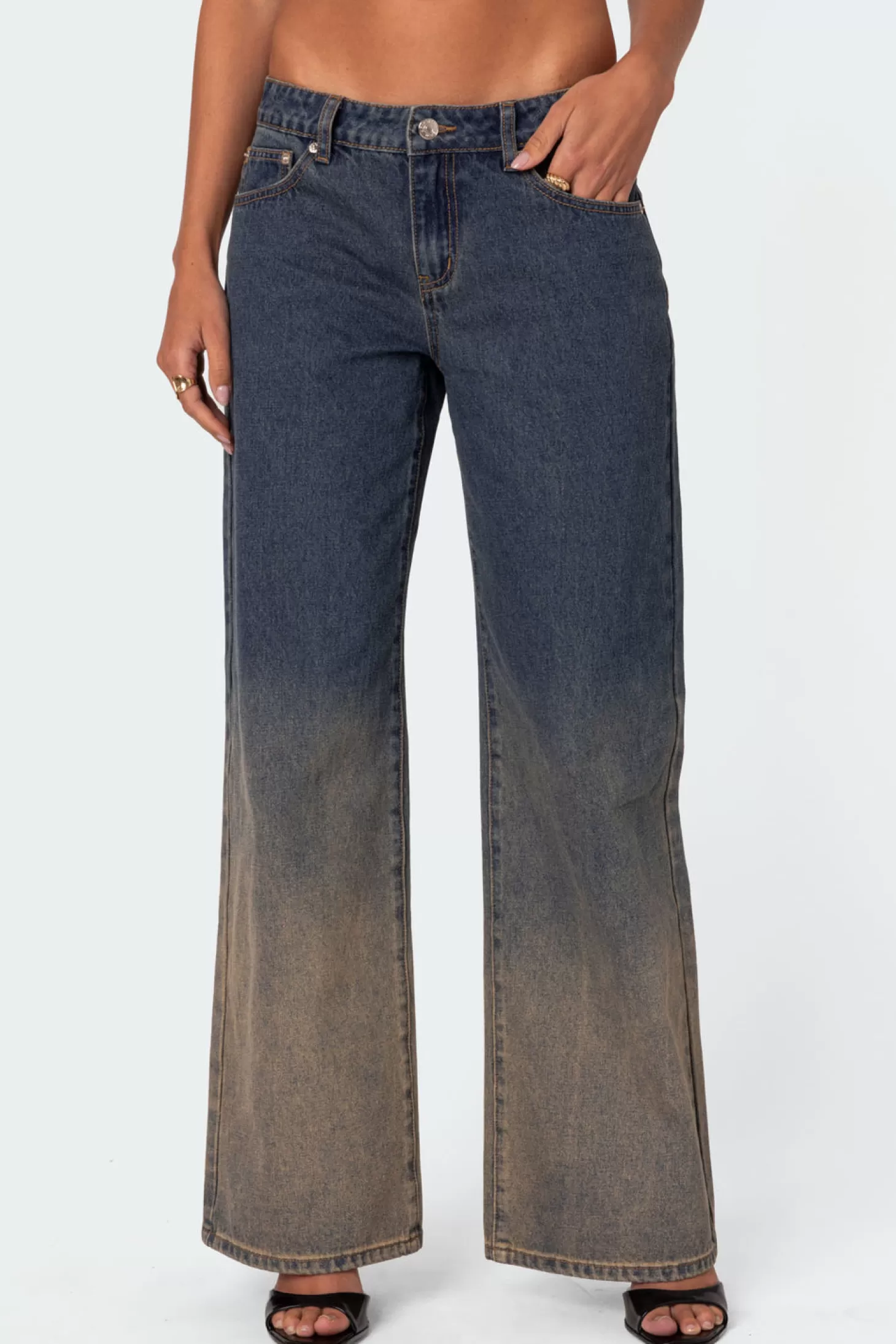 edikted Mud Wash Low Rise Slouchy Jeans* Jeans | Jeans