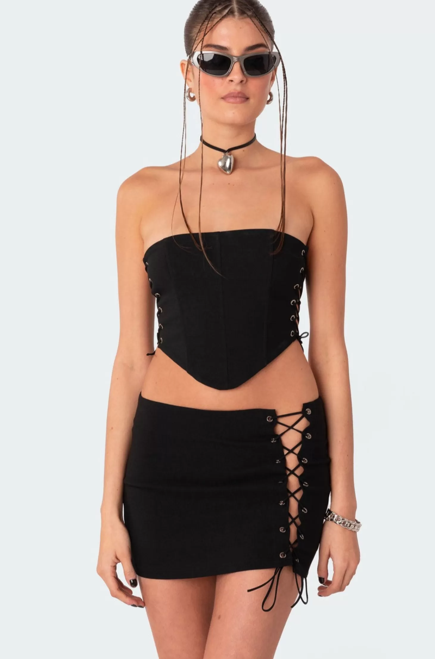 edikted Murphy Side Lace-Up Corset* Crop Tops | Corsets