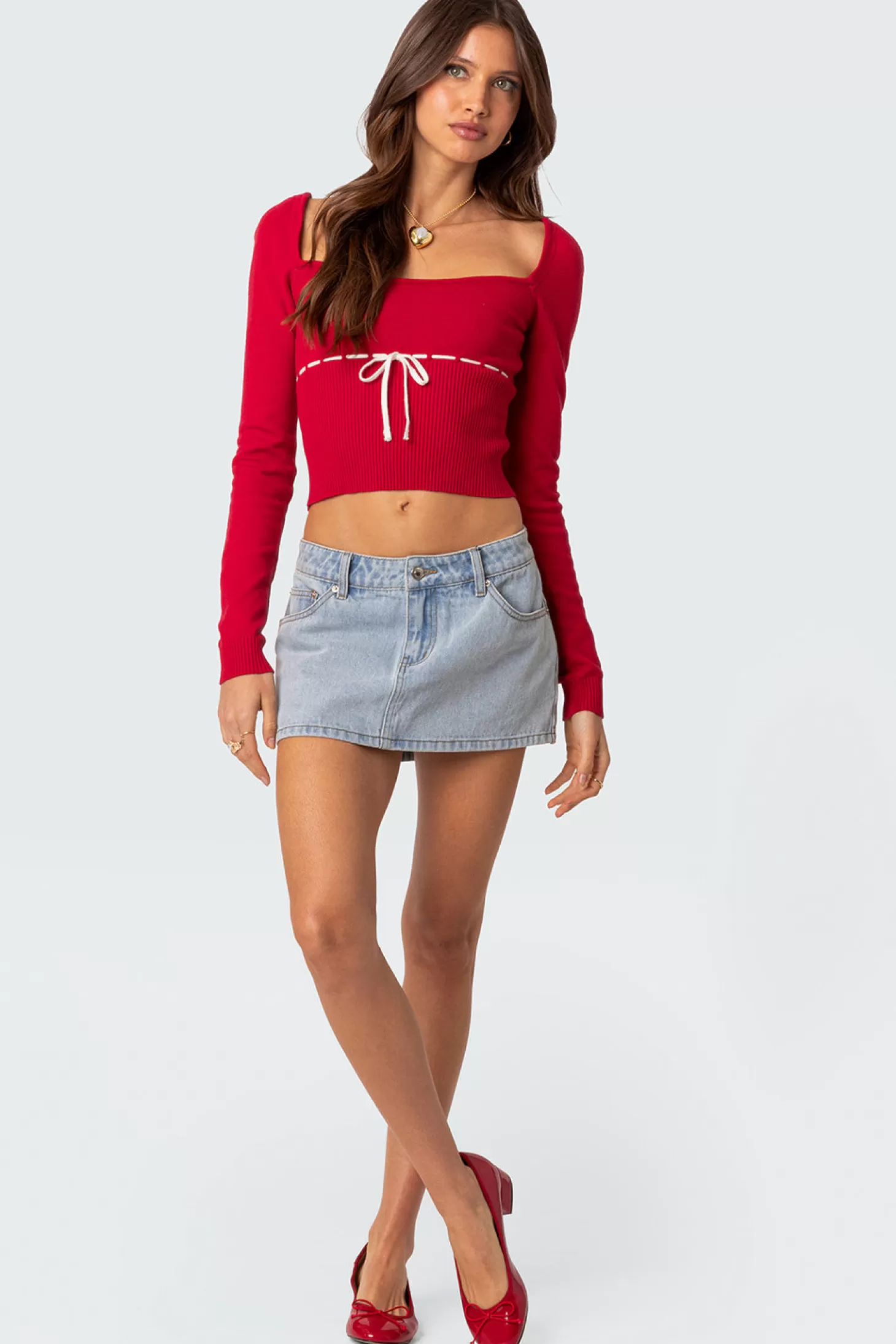 edikted Natasha Knit Top* Long Sleeve Tops | Knitted Tops